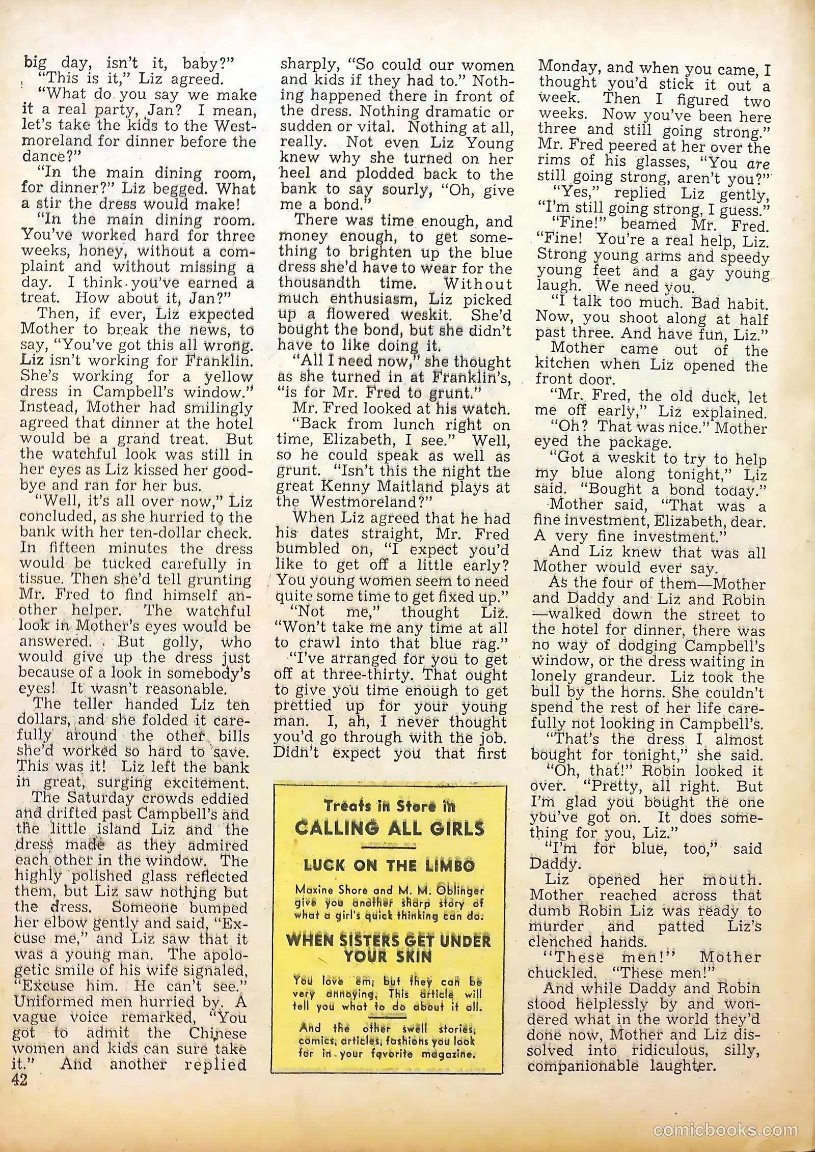 Calling All Girls #36 — page 42 of 68