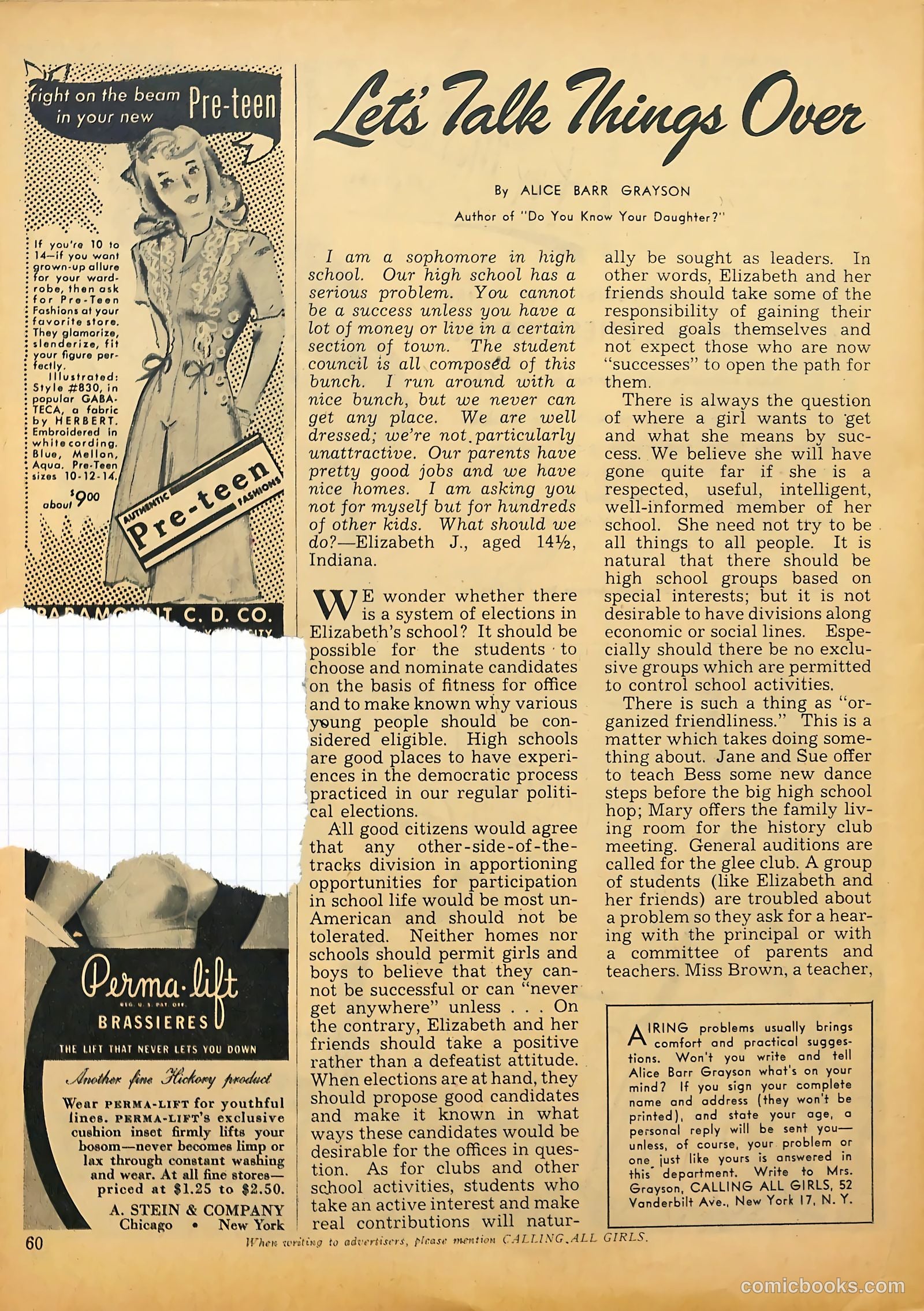 Calling All Girls #36 — page 60 of 68