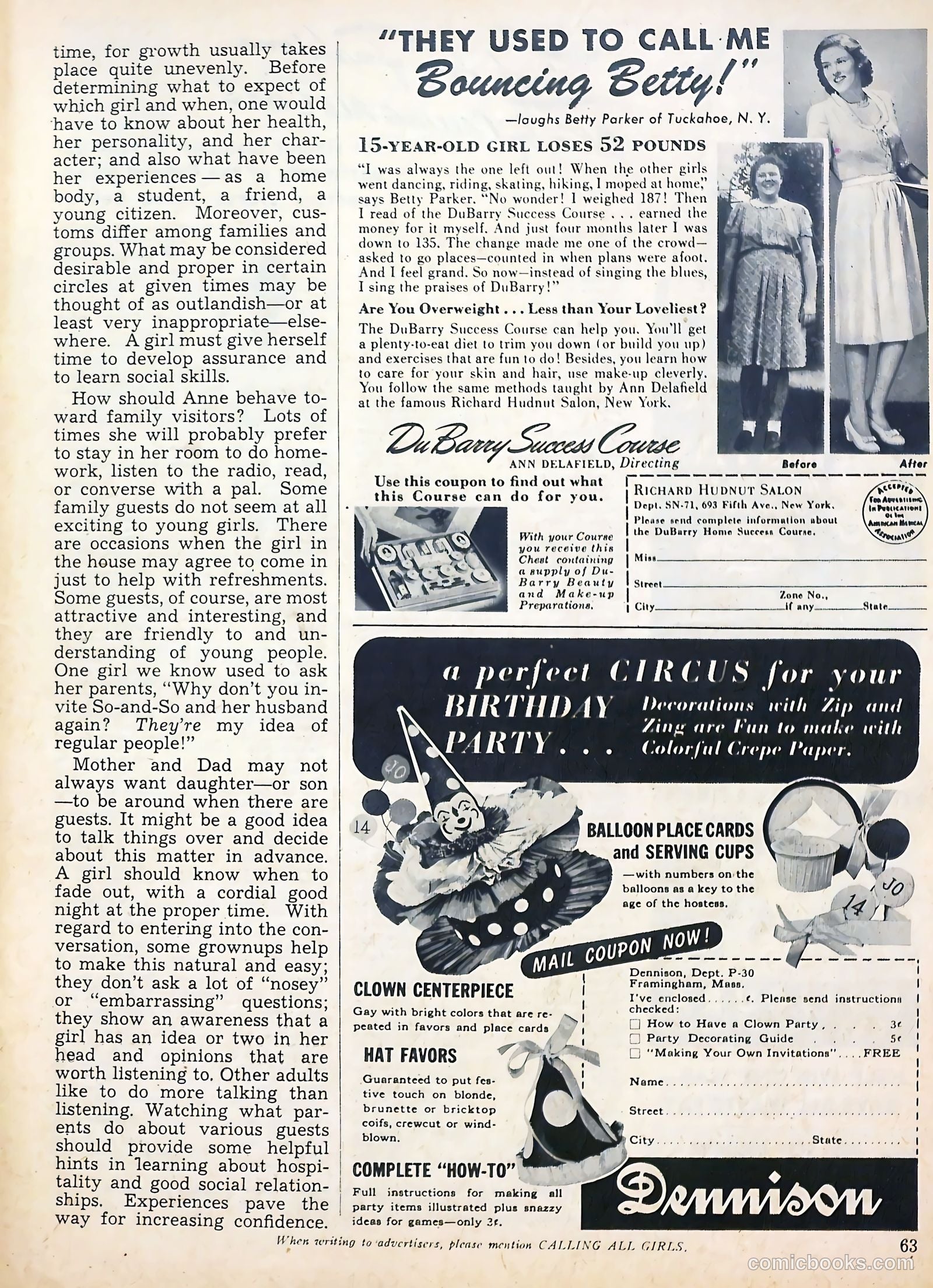 Calling All Girls #36 — page 63 of 68