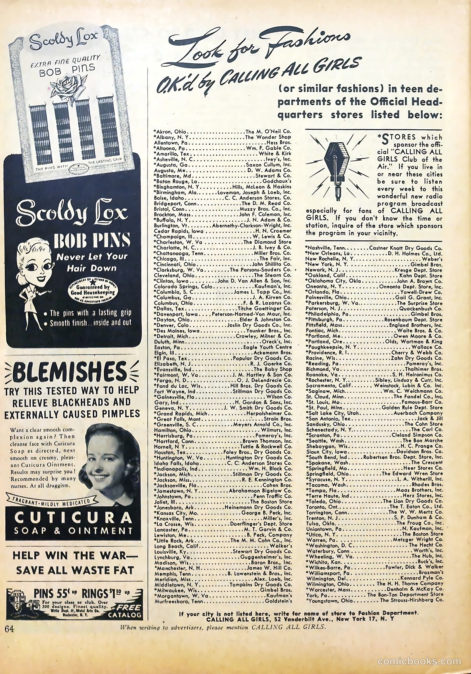 Calling All Girls #36 — page 64 of 68