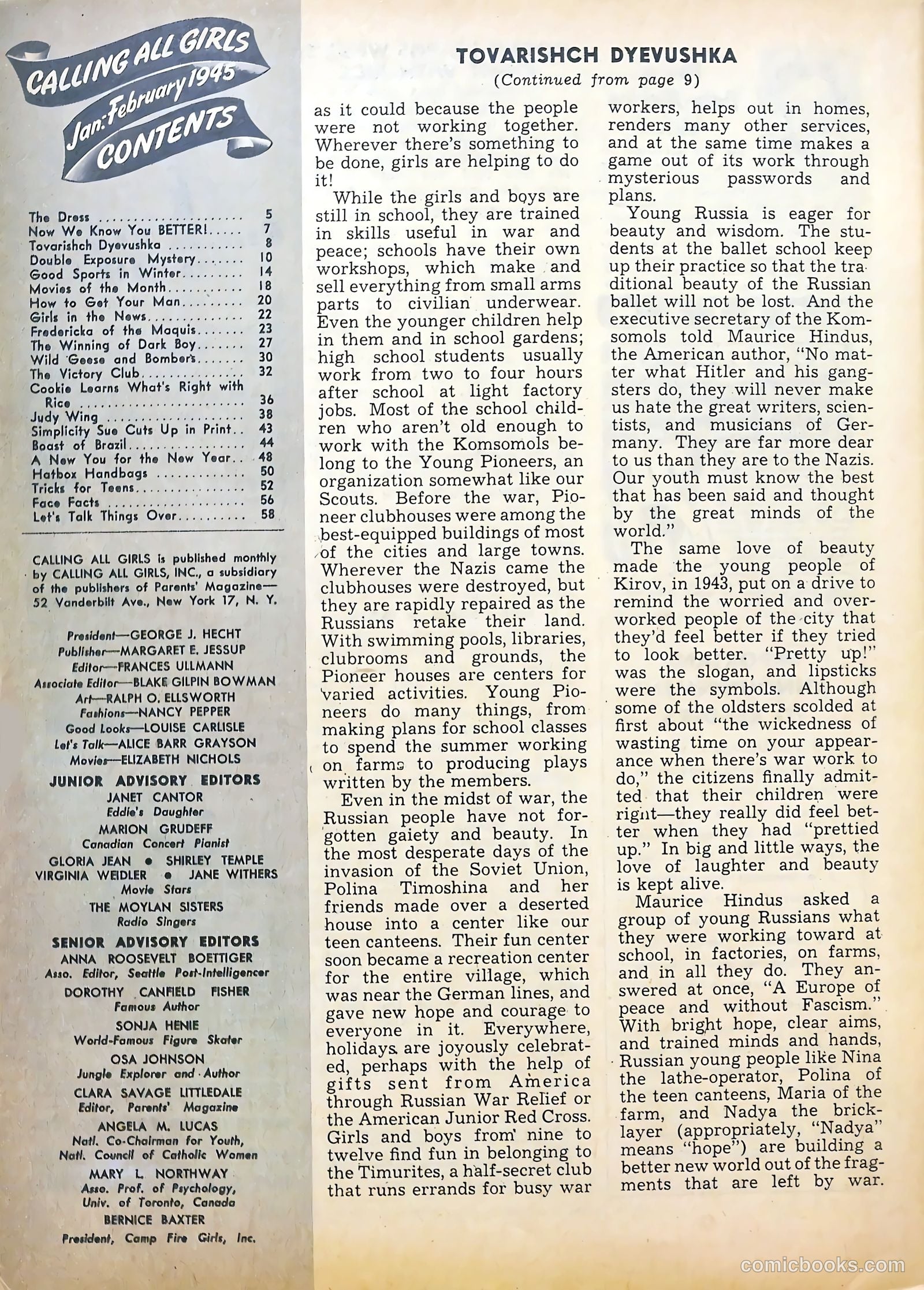 Calling All Girls #36 — page 66 of 68