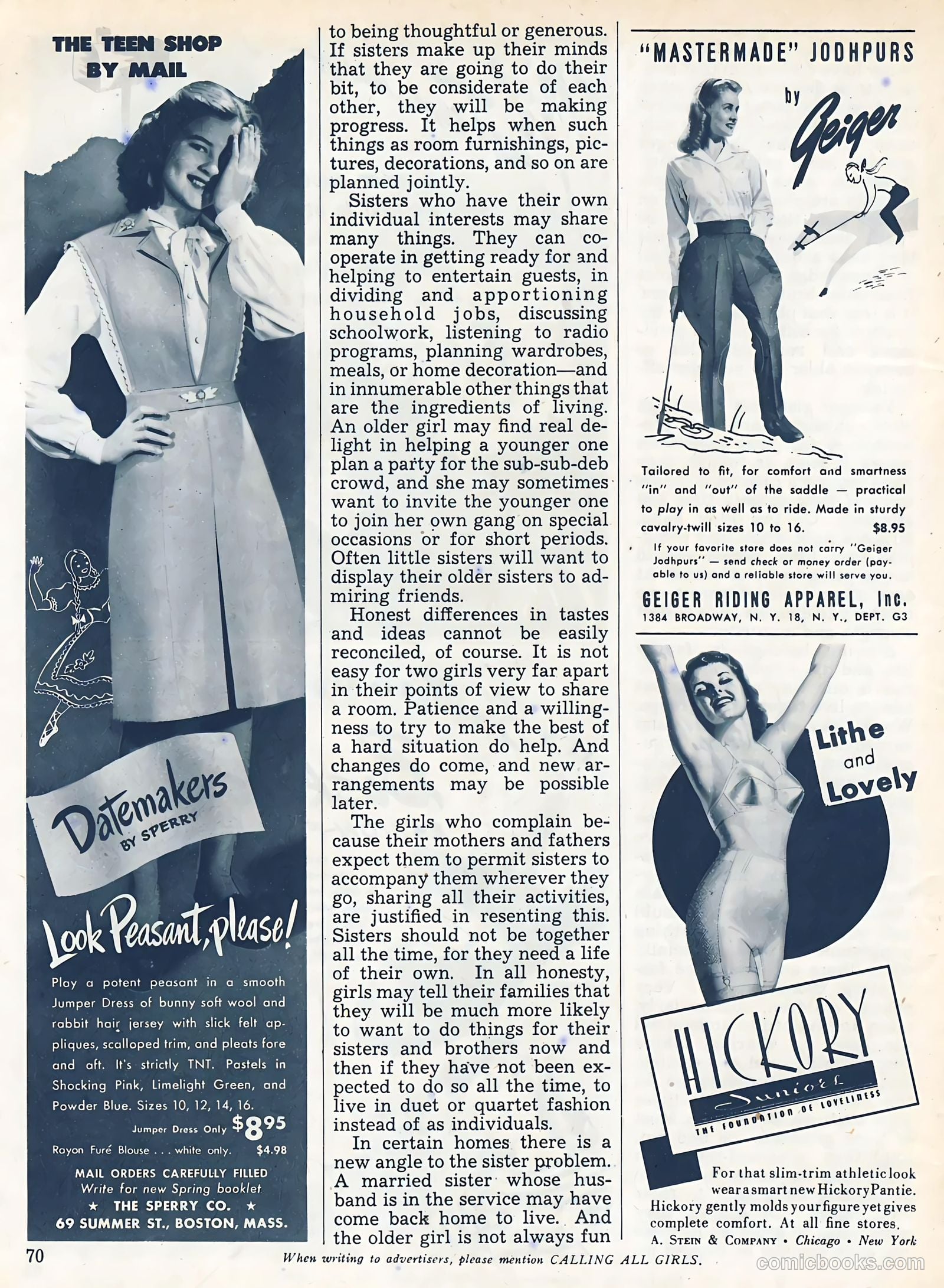 Calling All Girls #37 — page 70 of 74