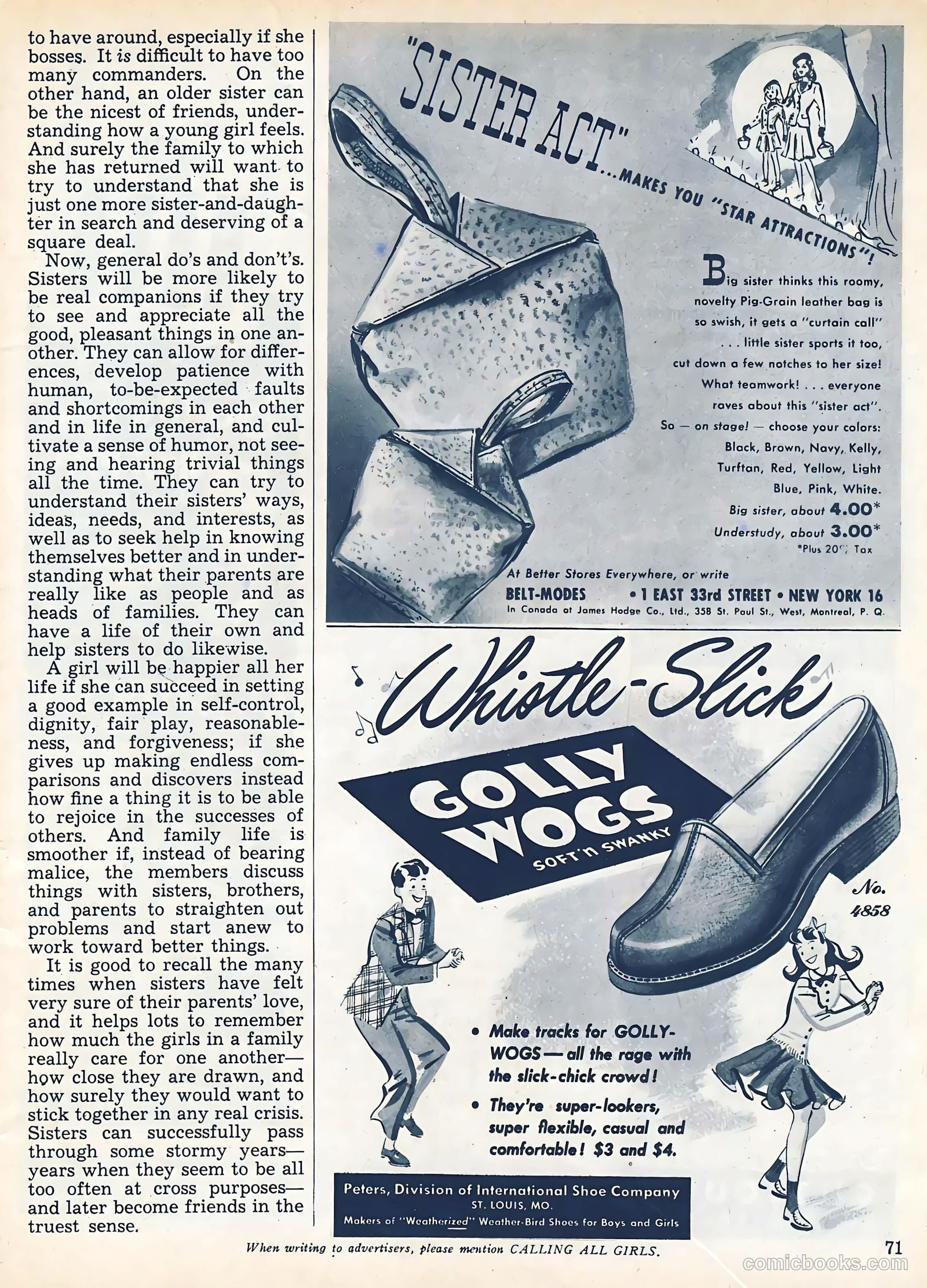 Calling All Girls #37 — page 71 of 74