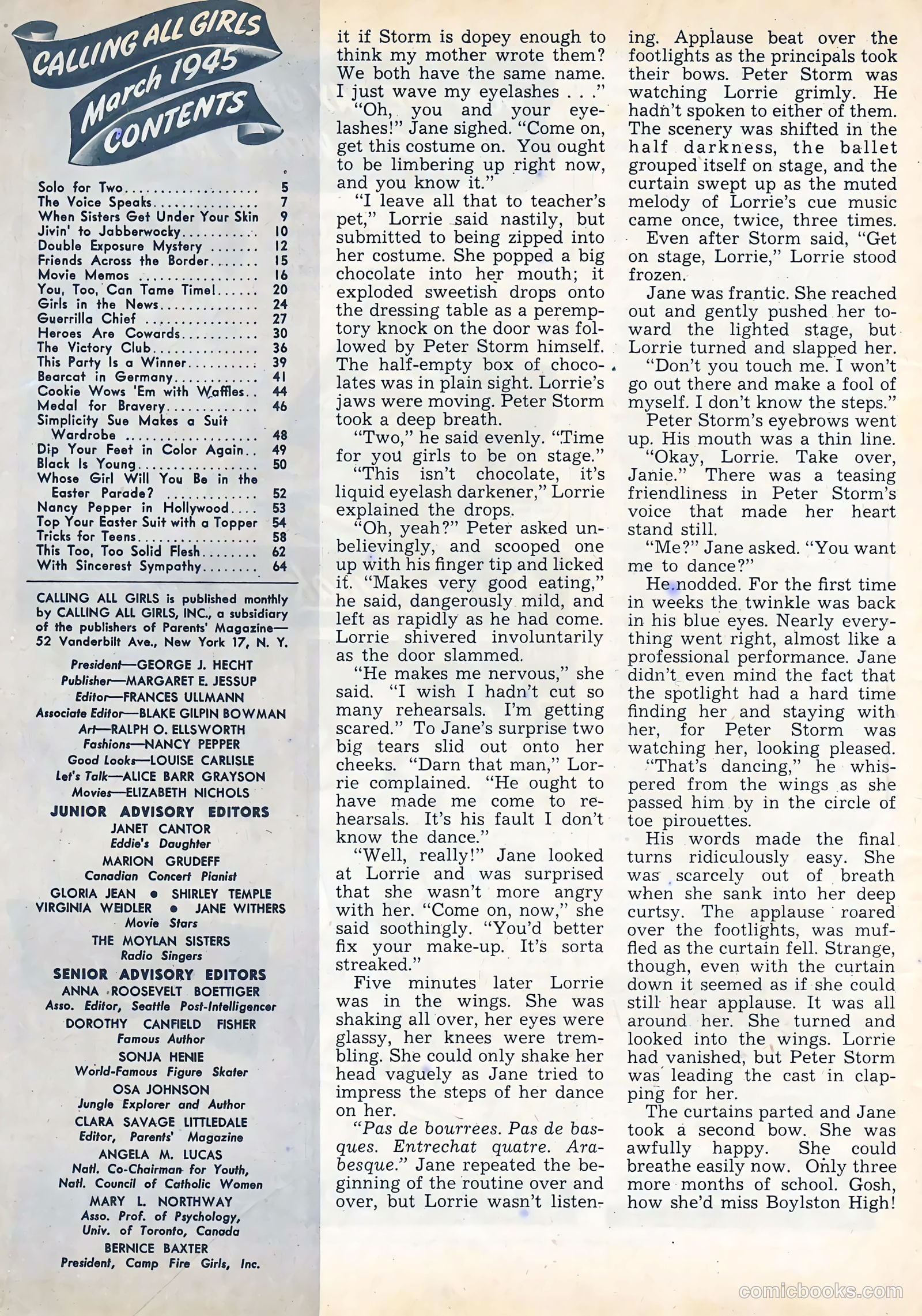 Calling All Girls #37 — page 72 of 74