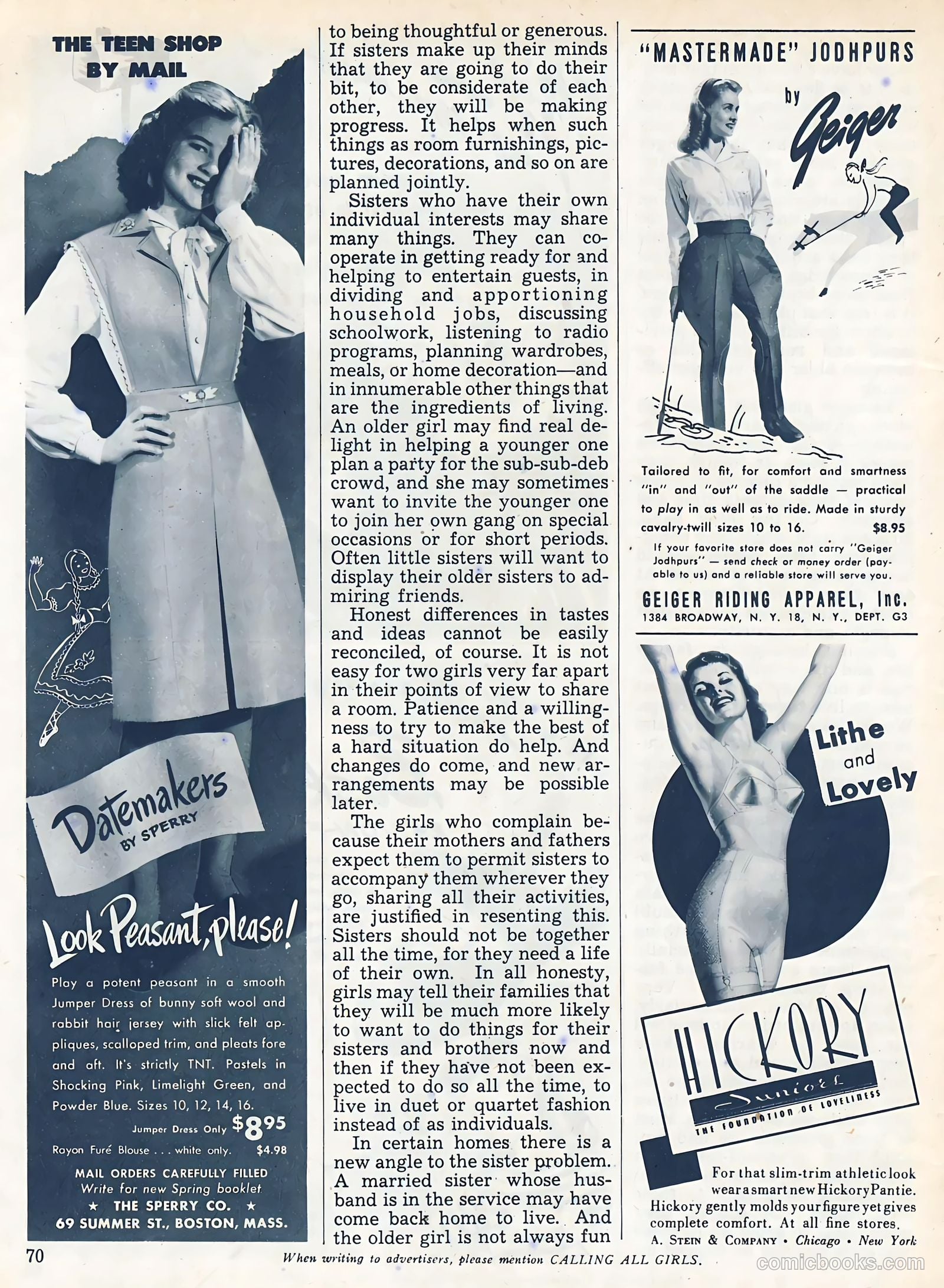Calling All Girls #37 — page 70 of 74