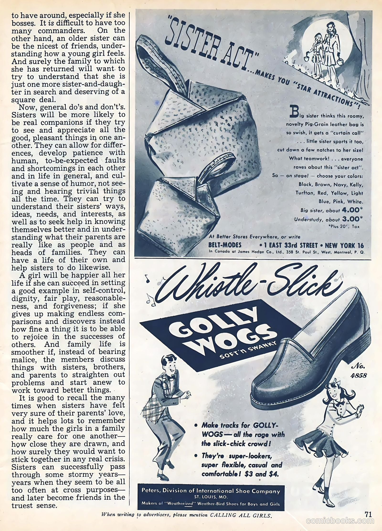 Calling All Girls #37 — page 71 of 74