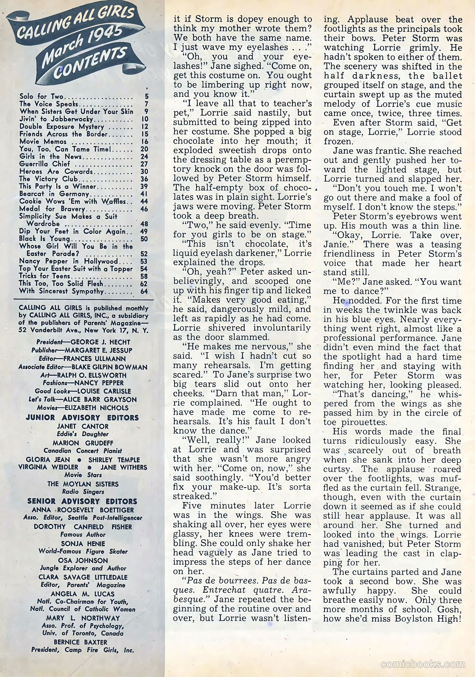 Calling All Girls #37 — page 72 of 74