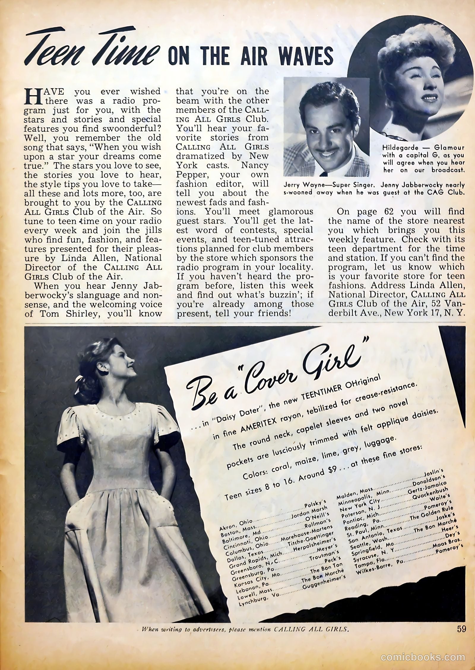 Calling All Girls #38 — page 59 of 68