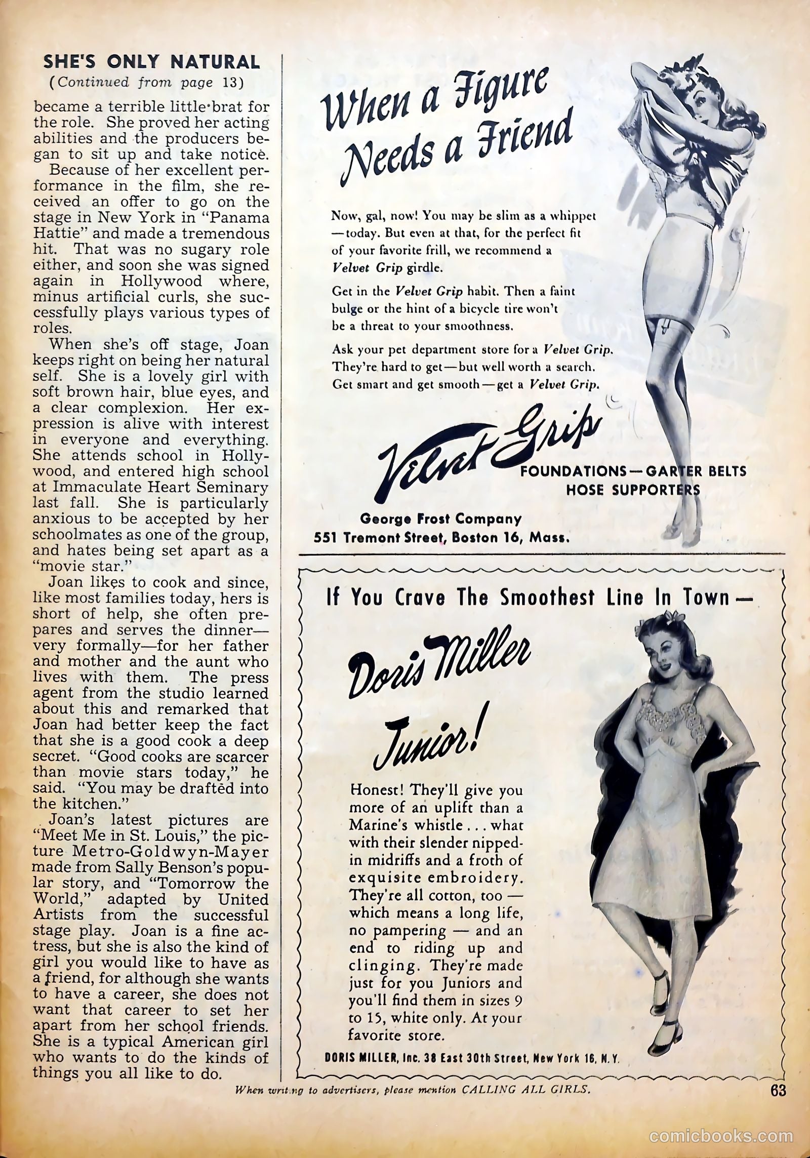 Calling All Girls #38 — page 63 of 68