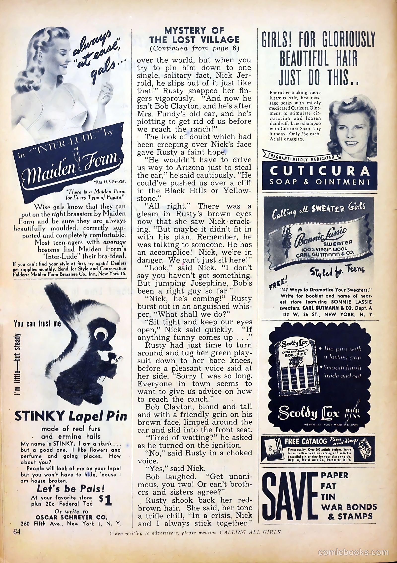 Calling All Girls #38 — page 64 of 68