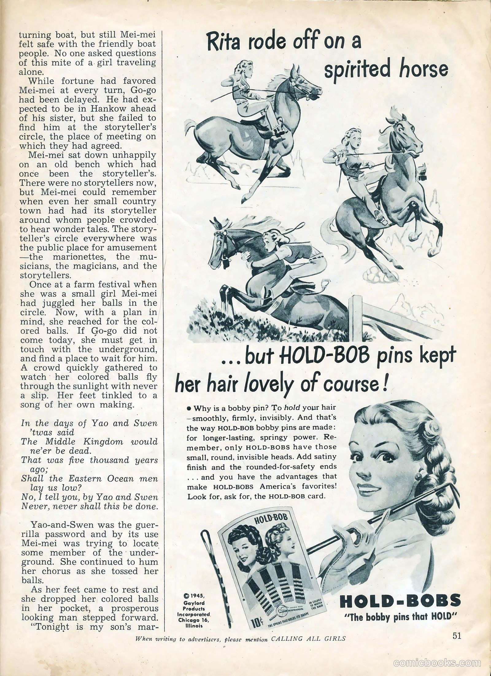 Calling All Girls #39 — page 51 of 66