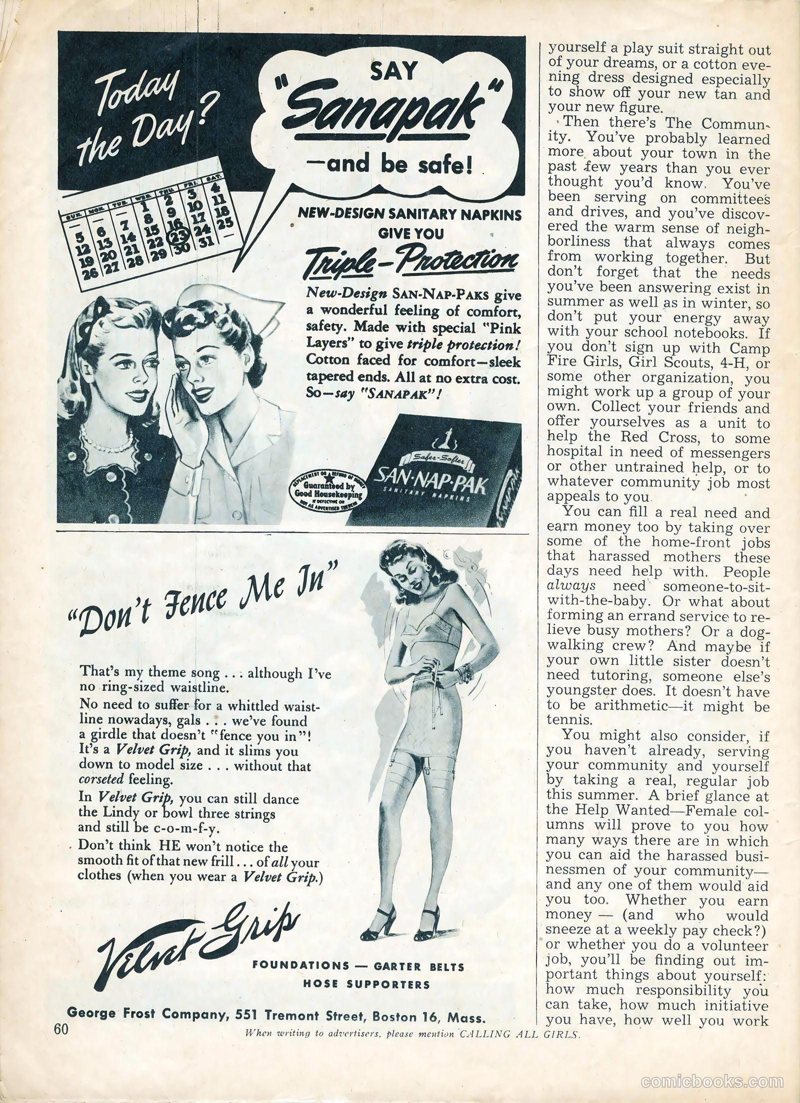 Calling All Girls #39 — page 60 of 66