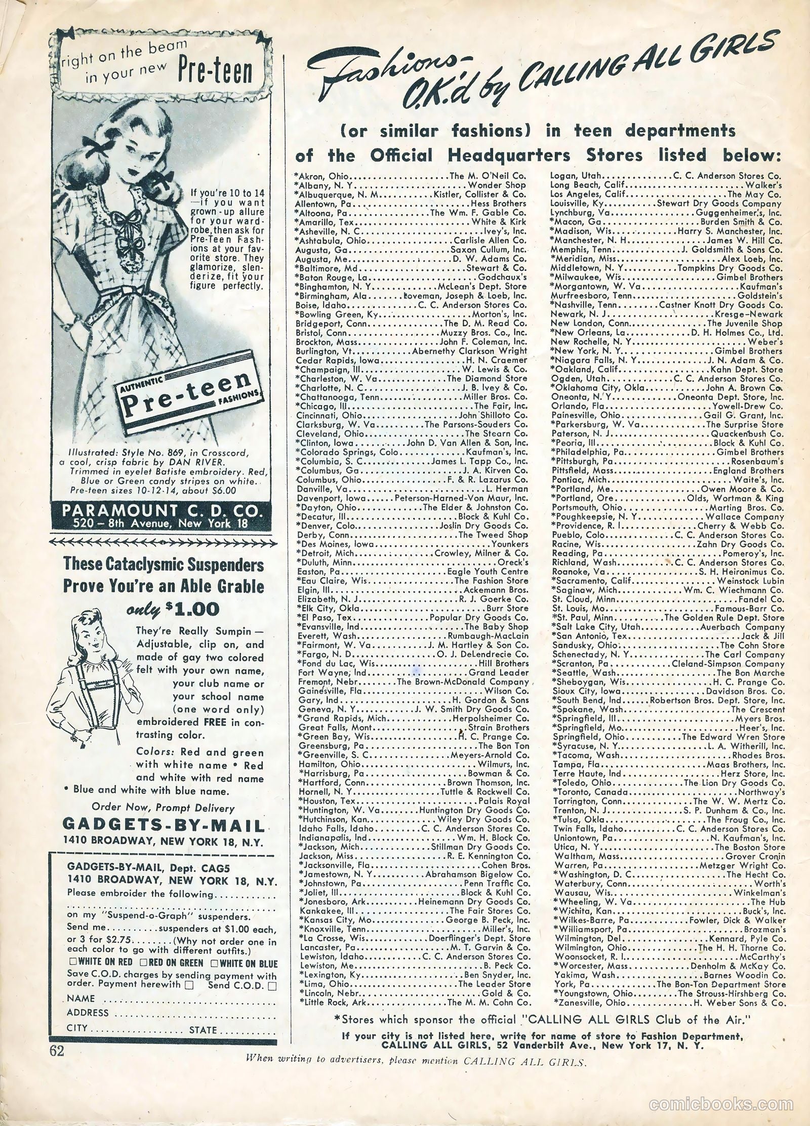 Calling All Girls #39 — page 62 of 66