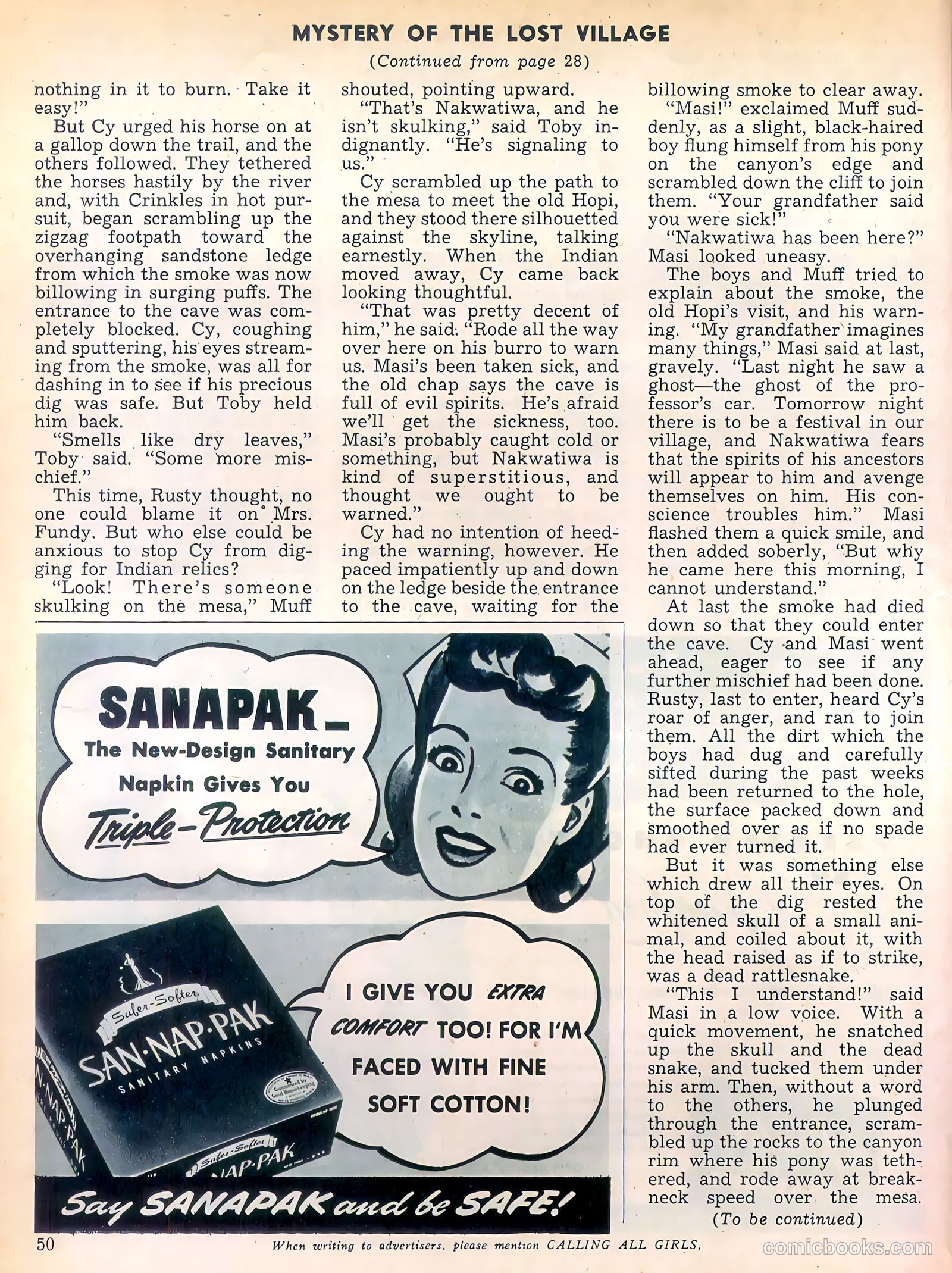 Calling All Girls #40 — page 50 of 60