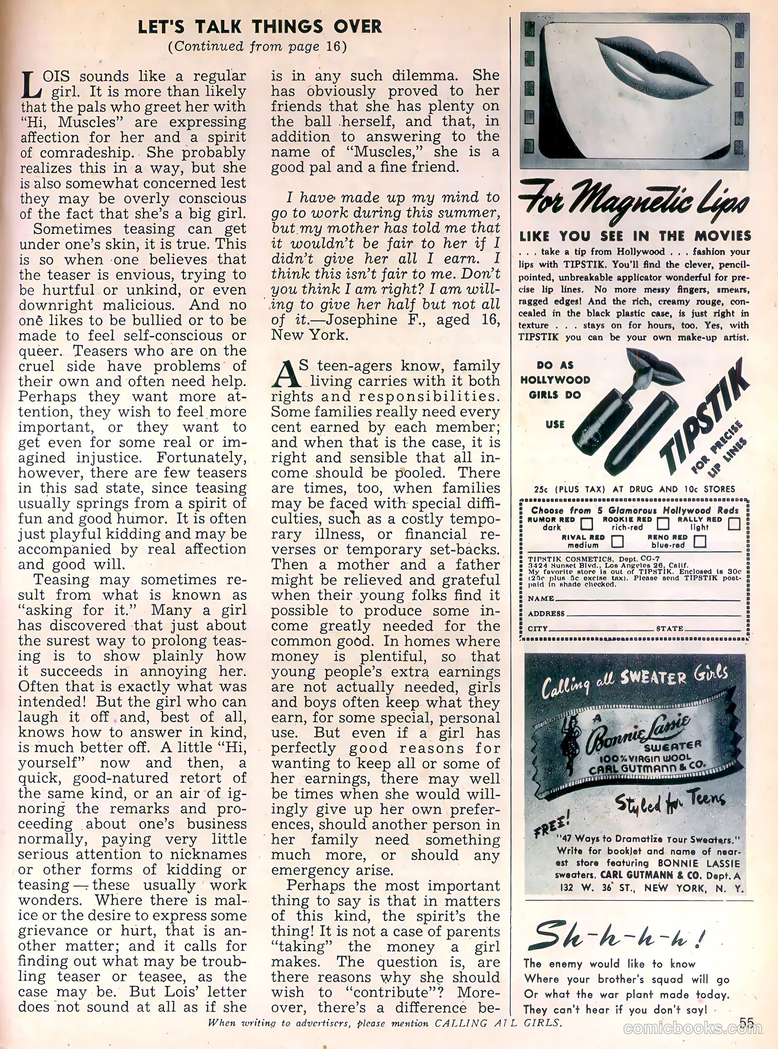 Calling All Girls #40 — page 55 of 60
