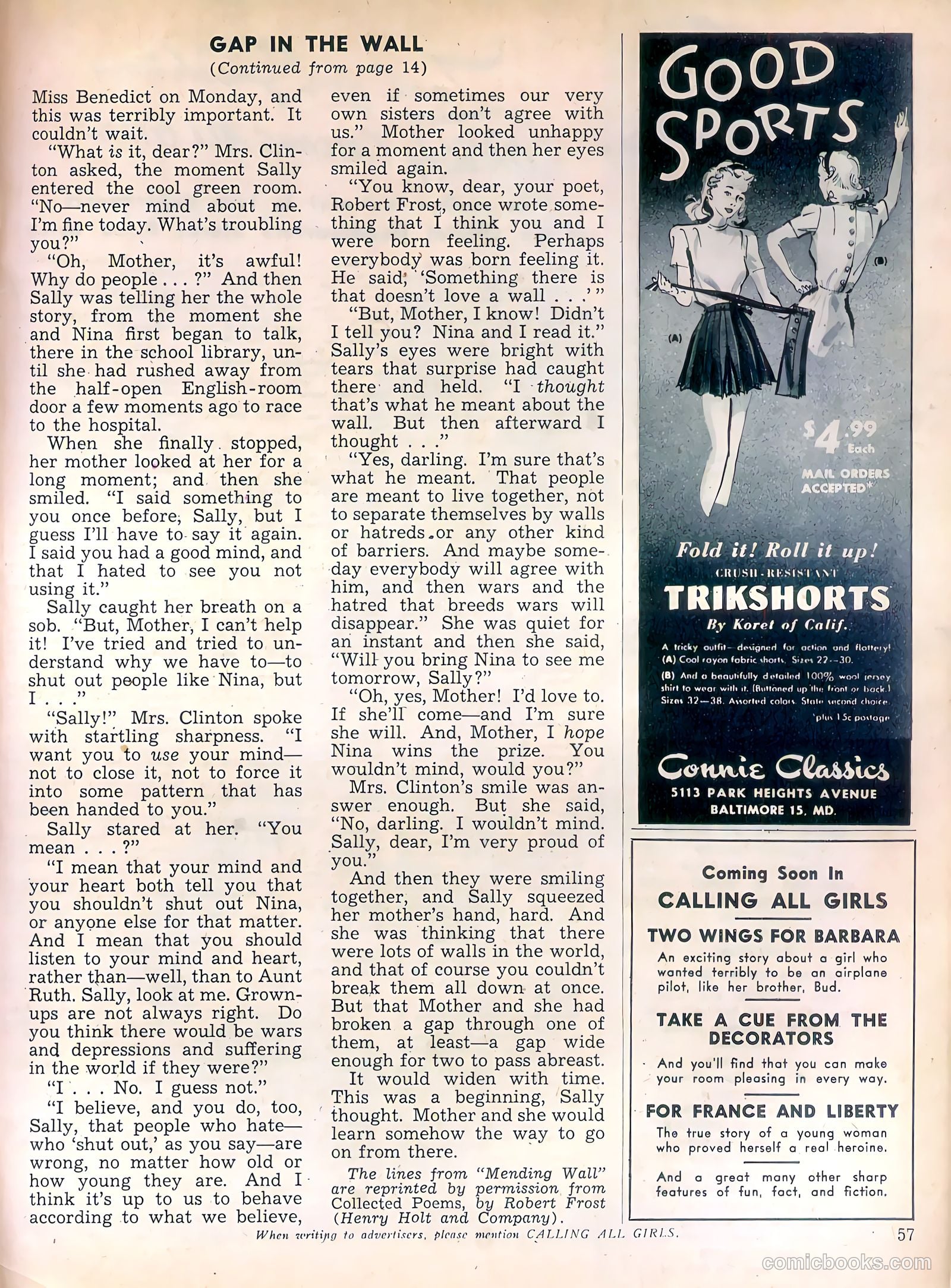 Calling All Girls #40 — page 57 of 60