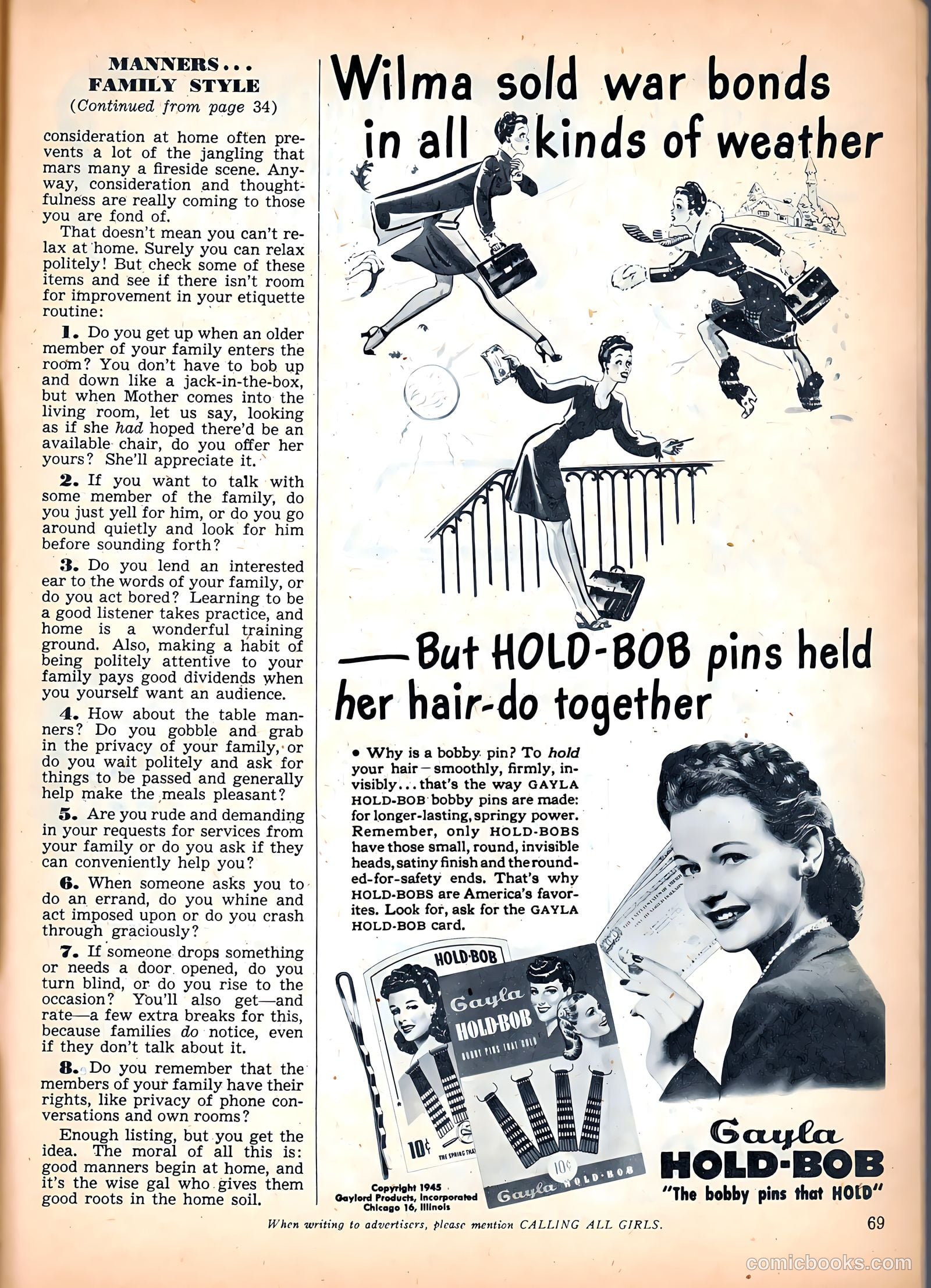 Calling All Girls #43 — page 69 of 84