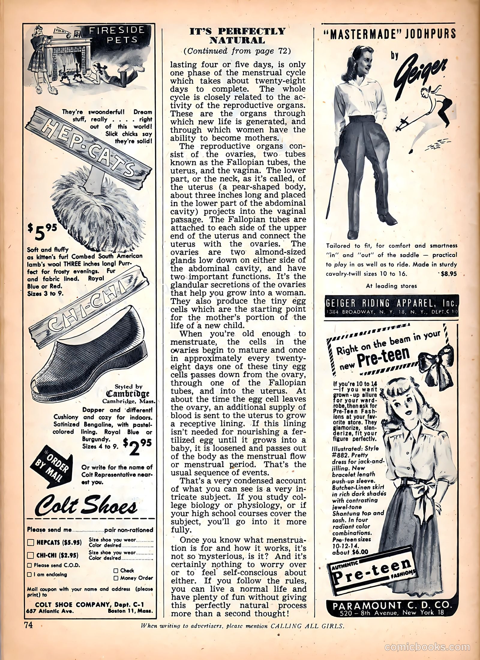 Calling All Girls #43 — page 74 of 84