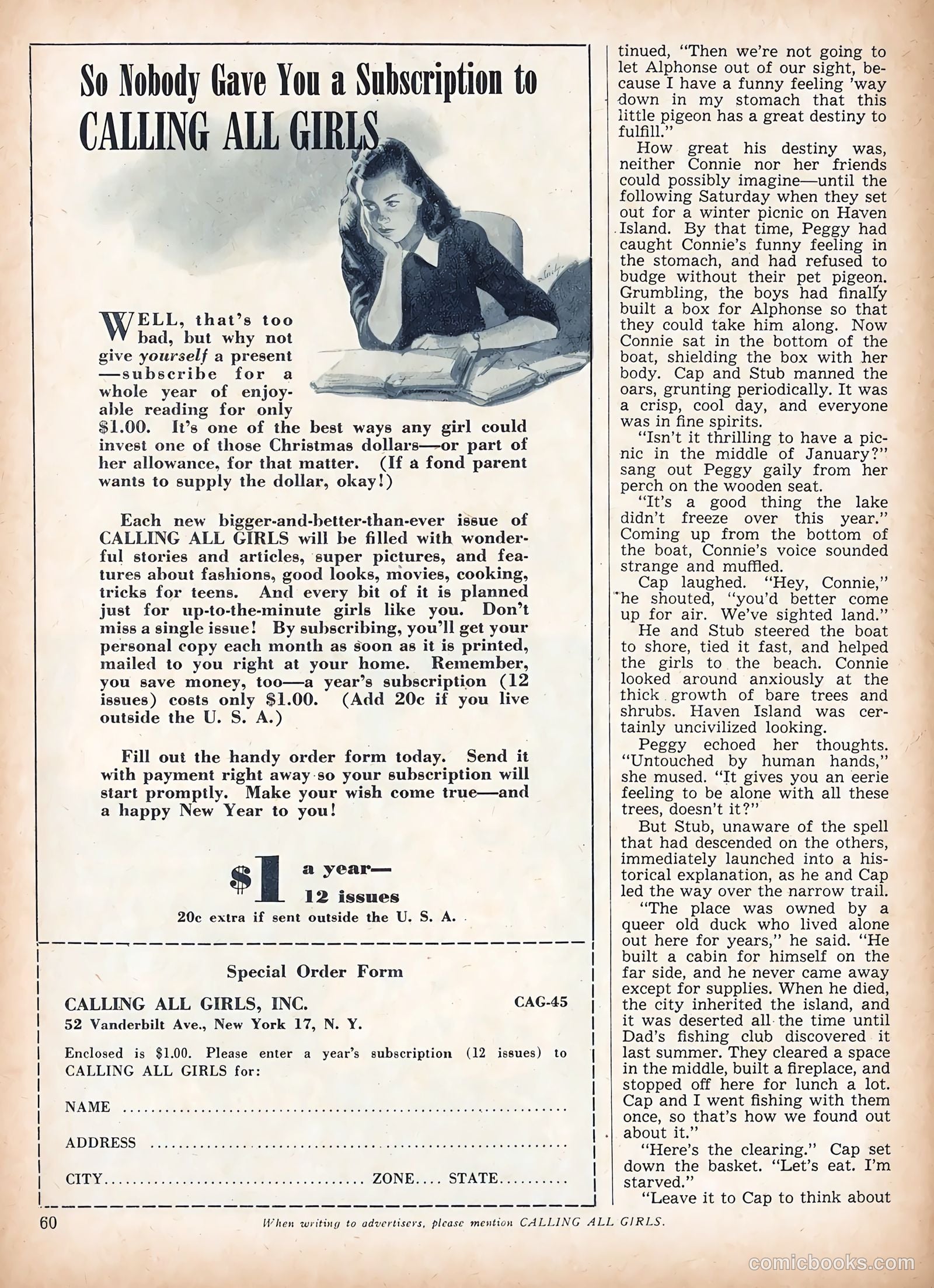 Calling All Girls #45 — page 60 of 68