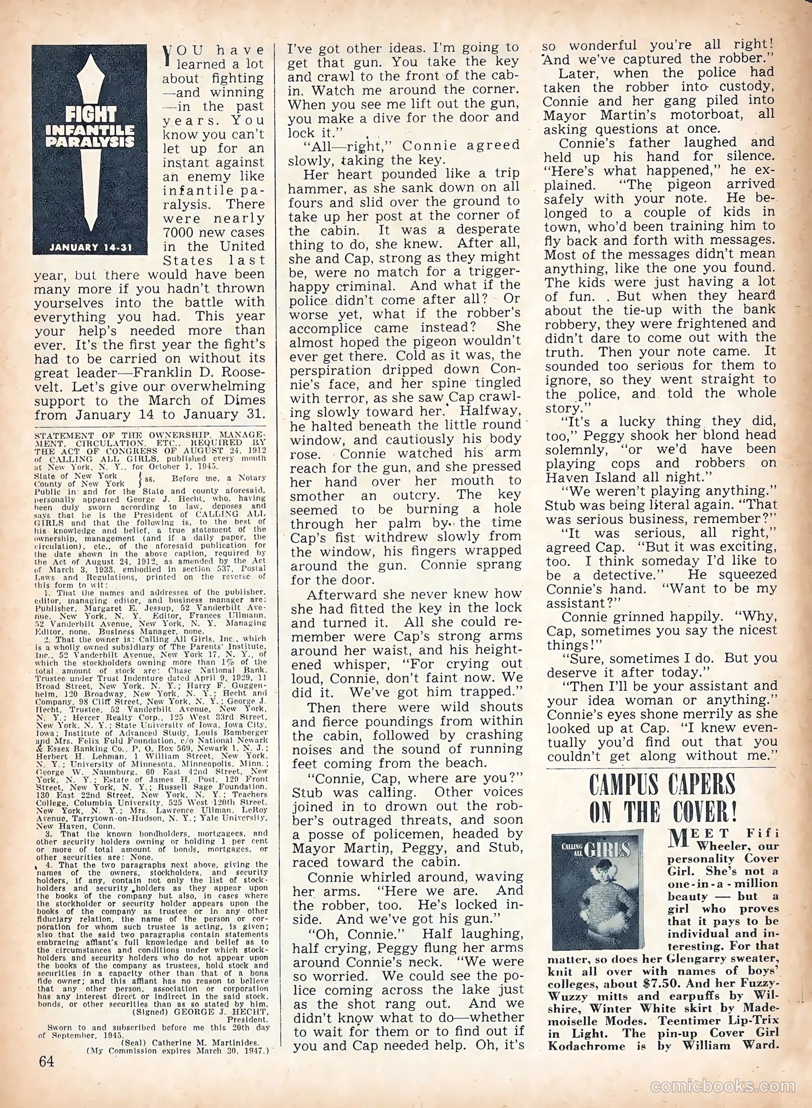 Calling All Girls #45 — page 64 of 68