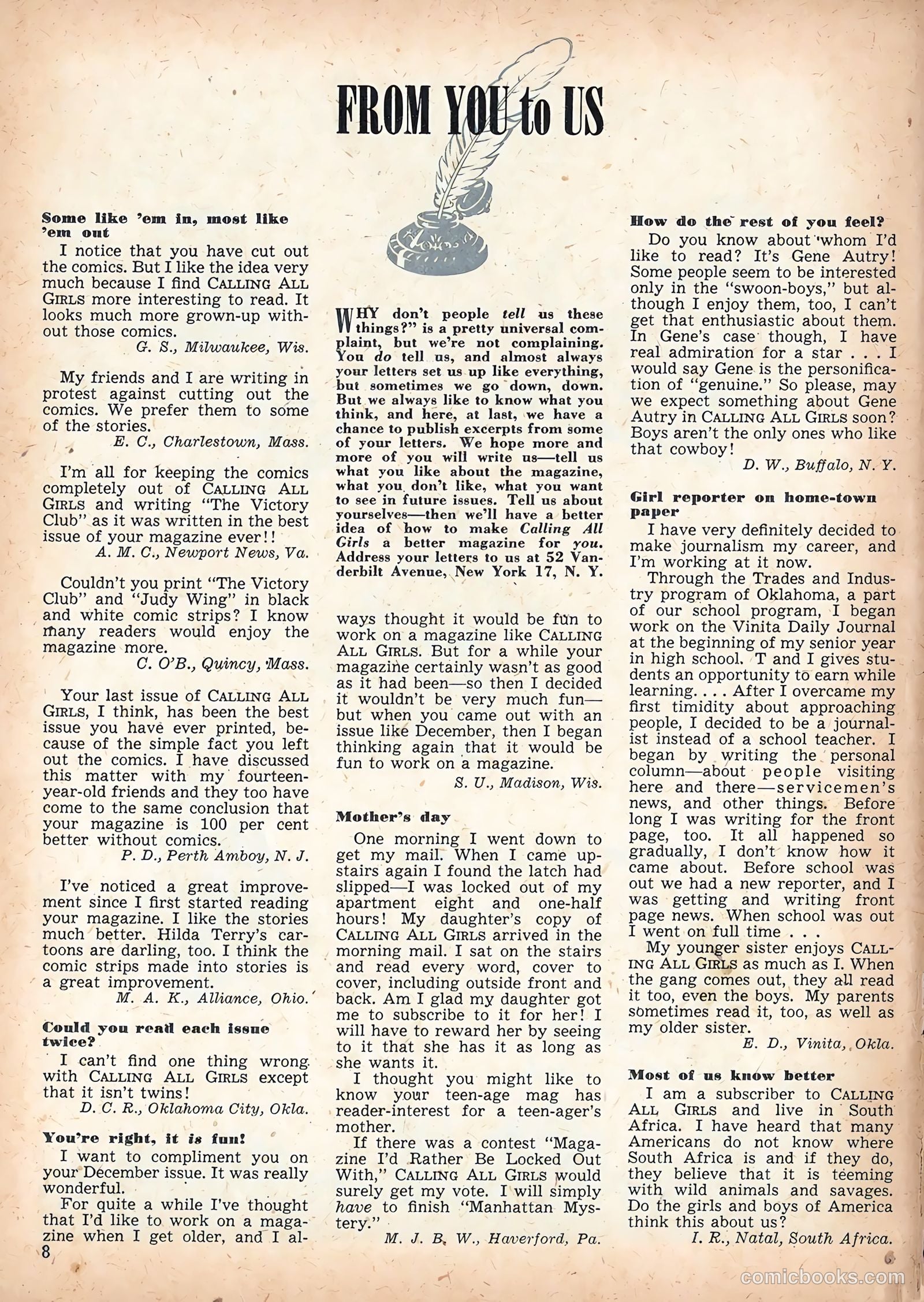 Calling All Girls #47 — page 8 of 94