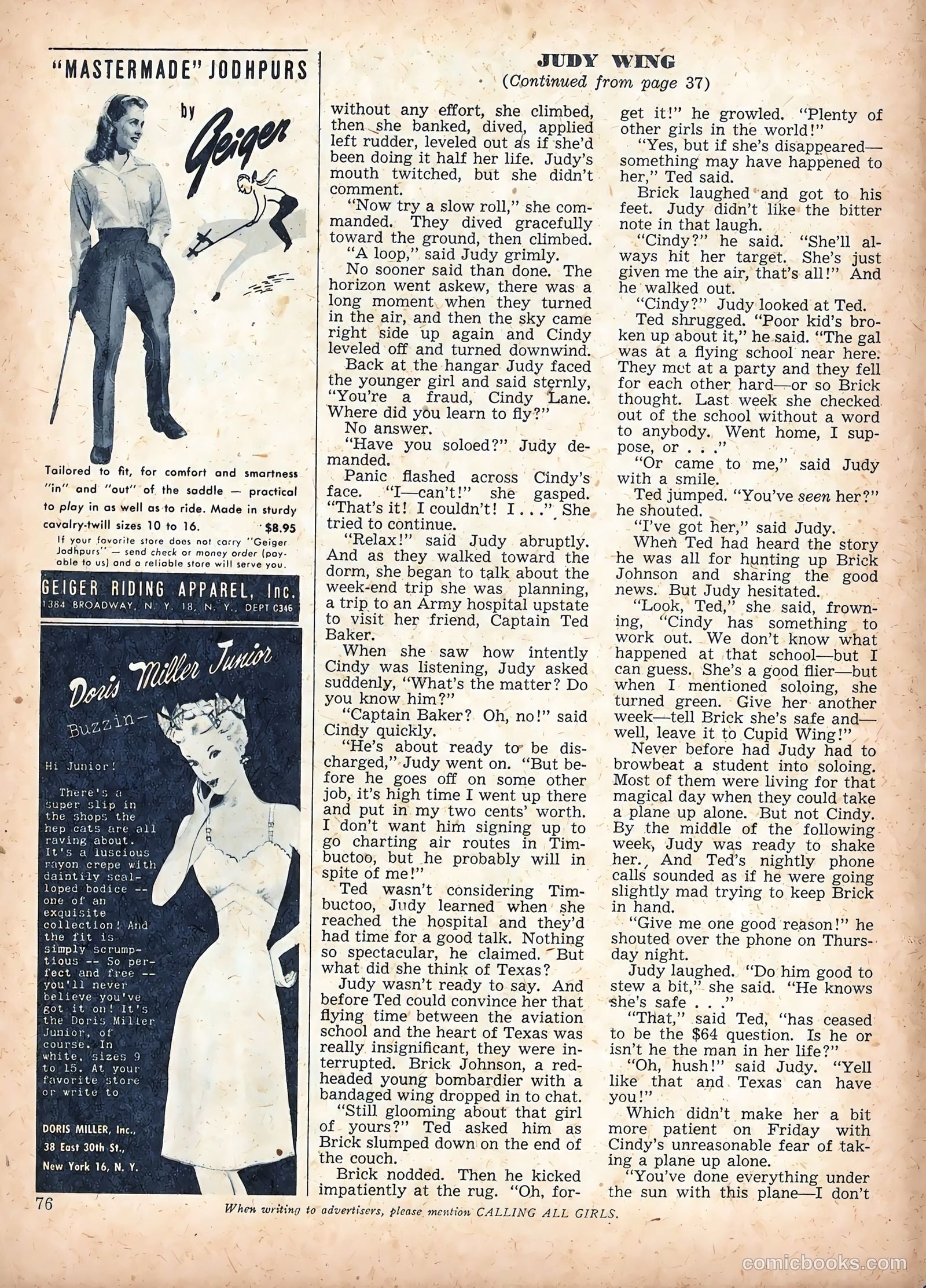 Calling All Girls #47 — page 86 of 94
