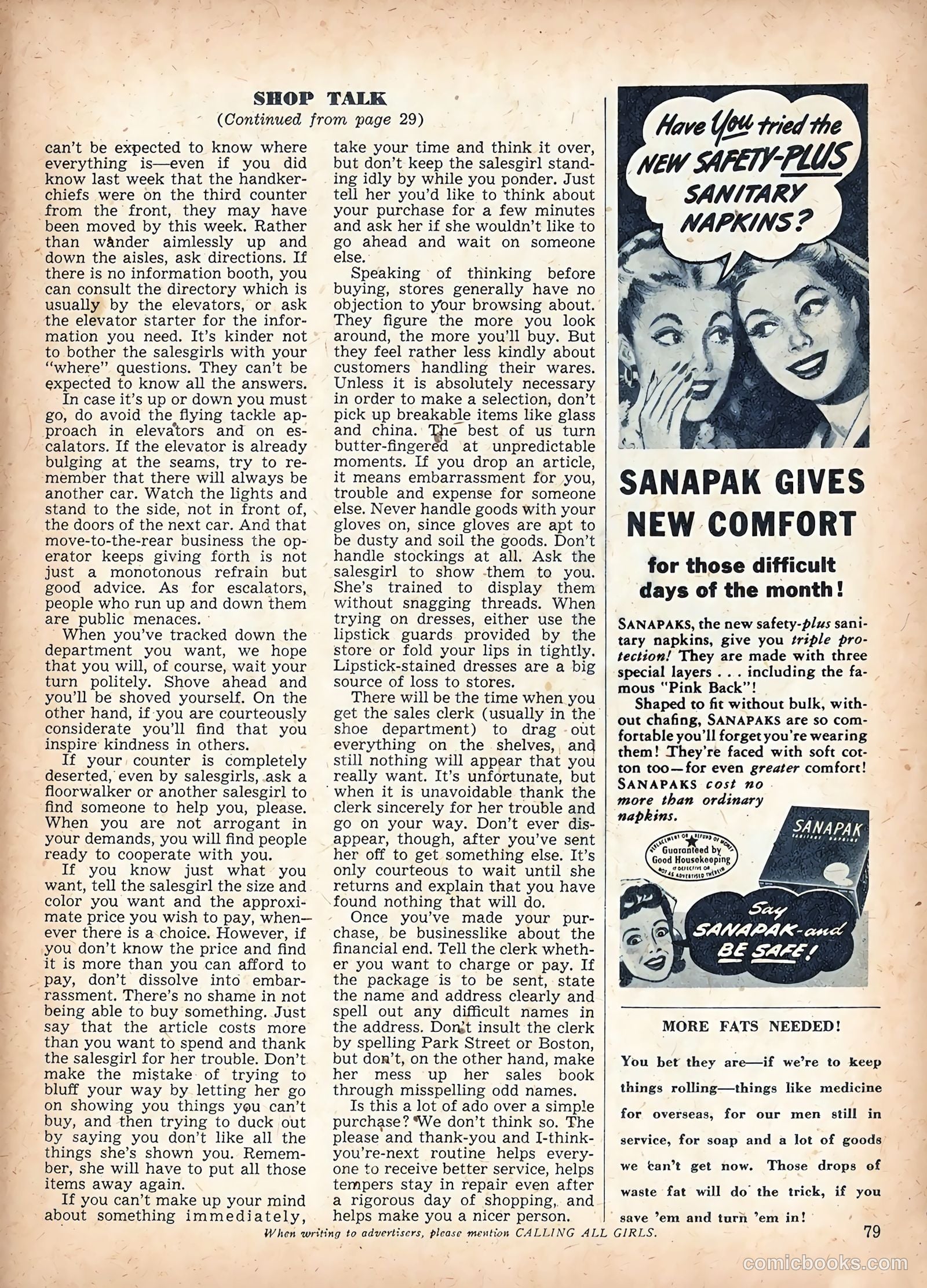 Calling All Girls #47 — page 89 of 94