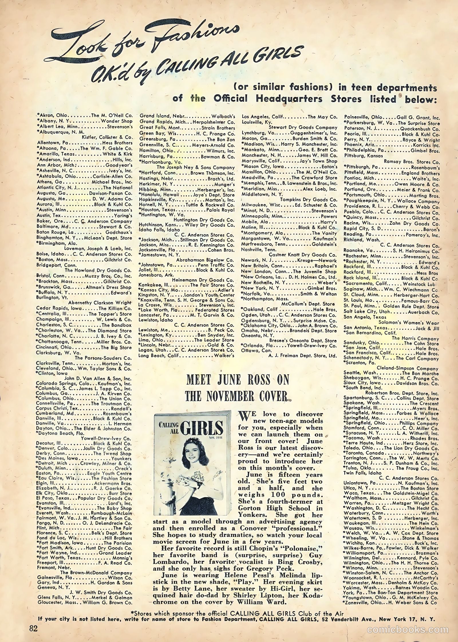 Calling All Girls #47 — page 92 of 94