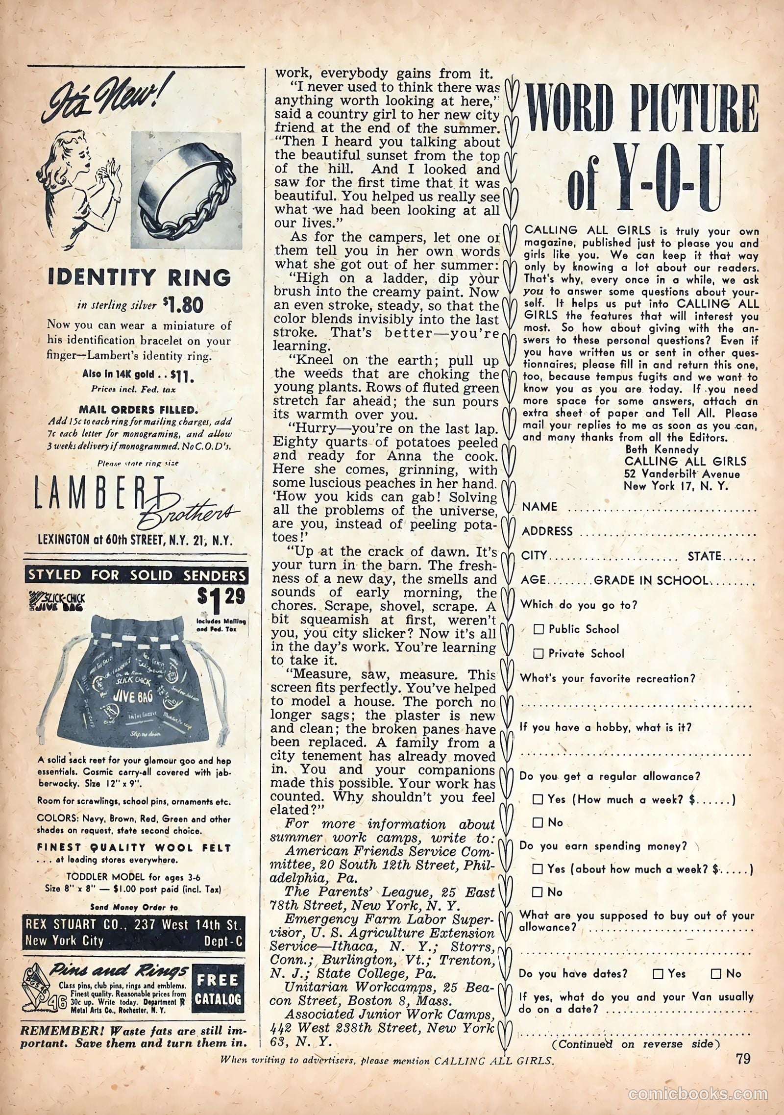 Calling All Girls #48 — page 83 of 88
