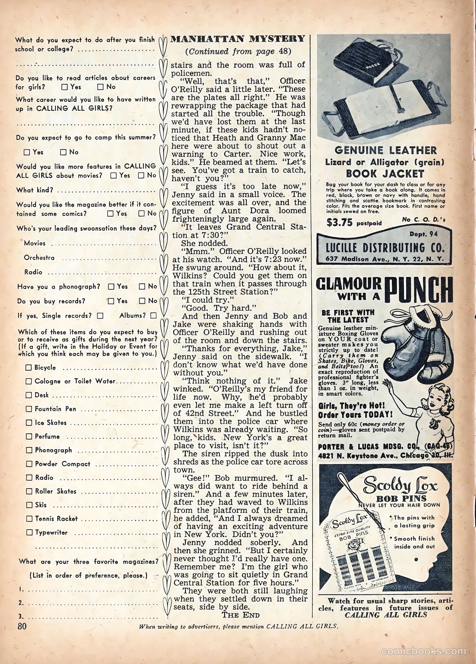 Calling All Girls #48 — page 84 of 88