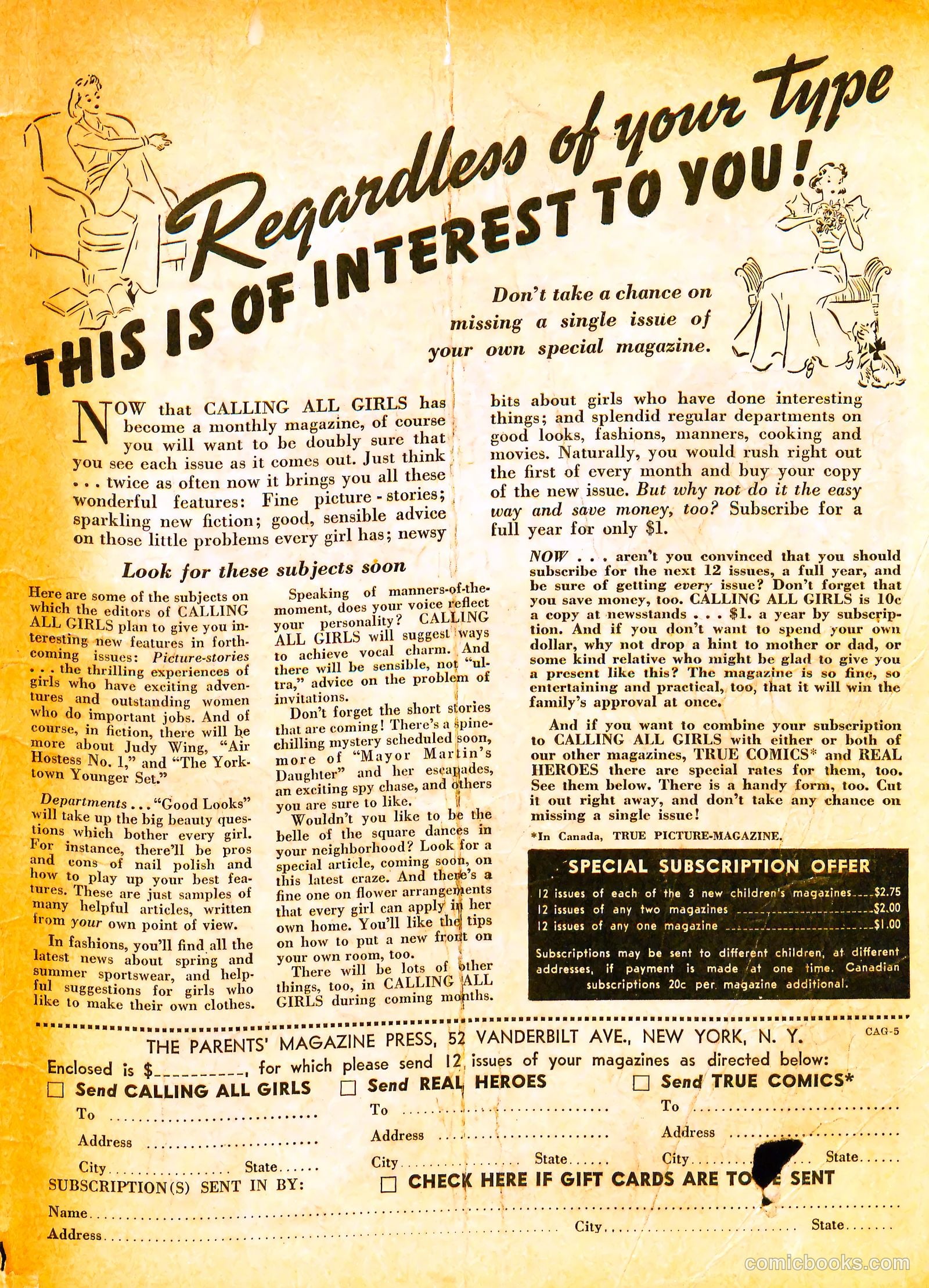 Calling All Girls #5 — page 67 of 68
