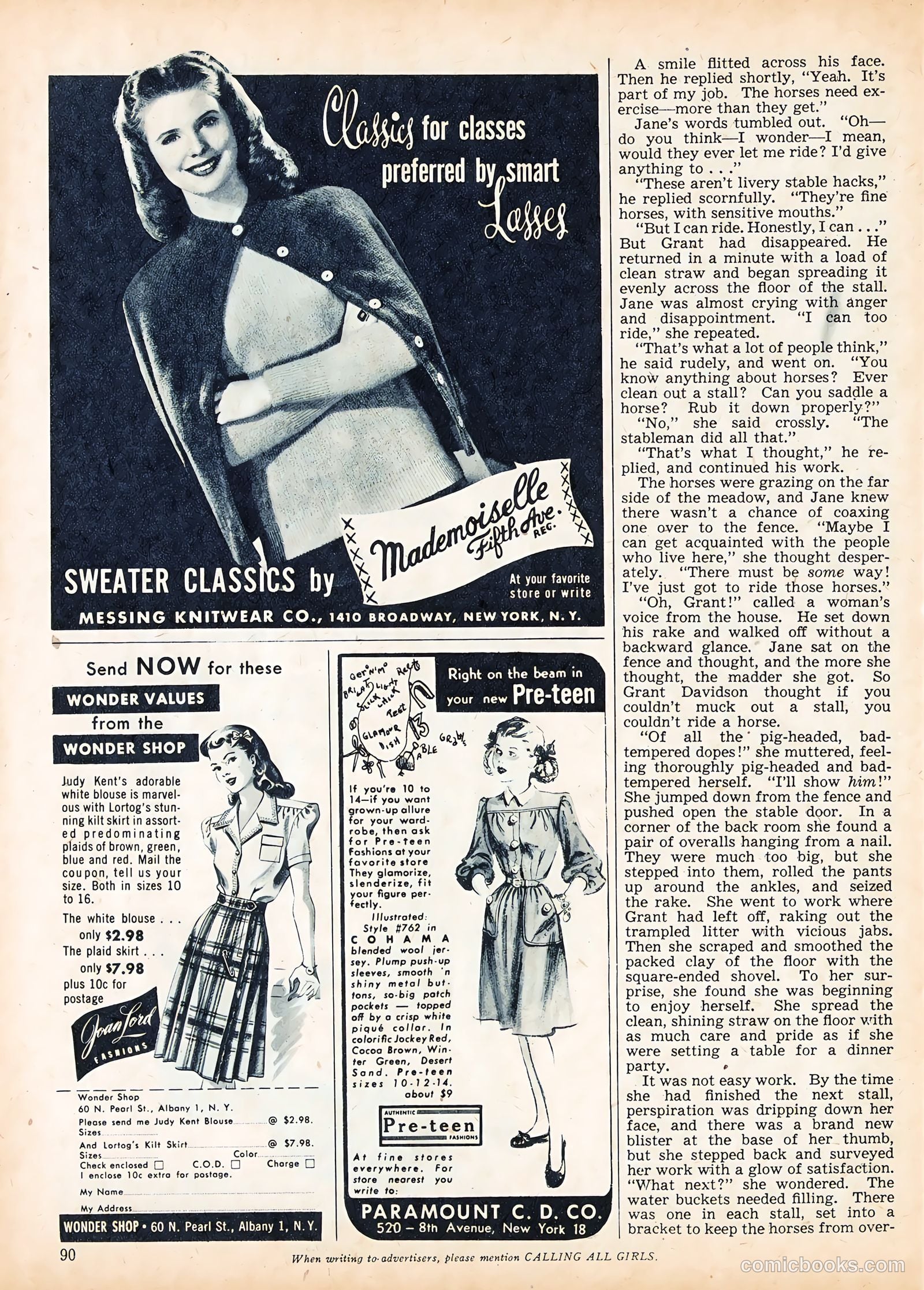 Calling All Girls #52 — page 95 of 105