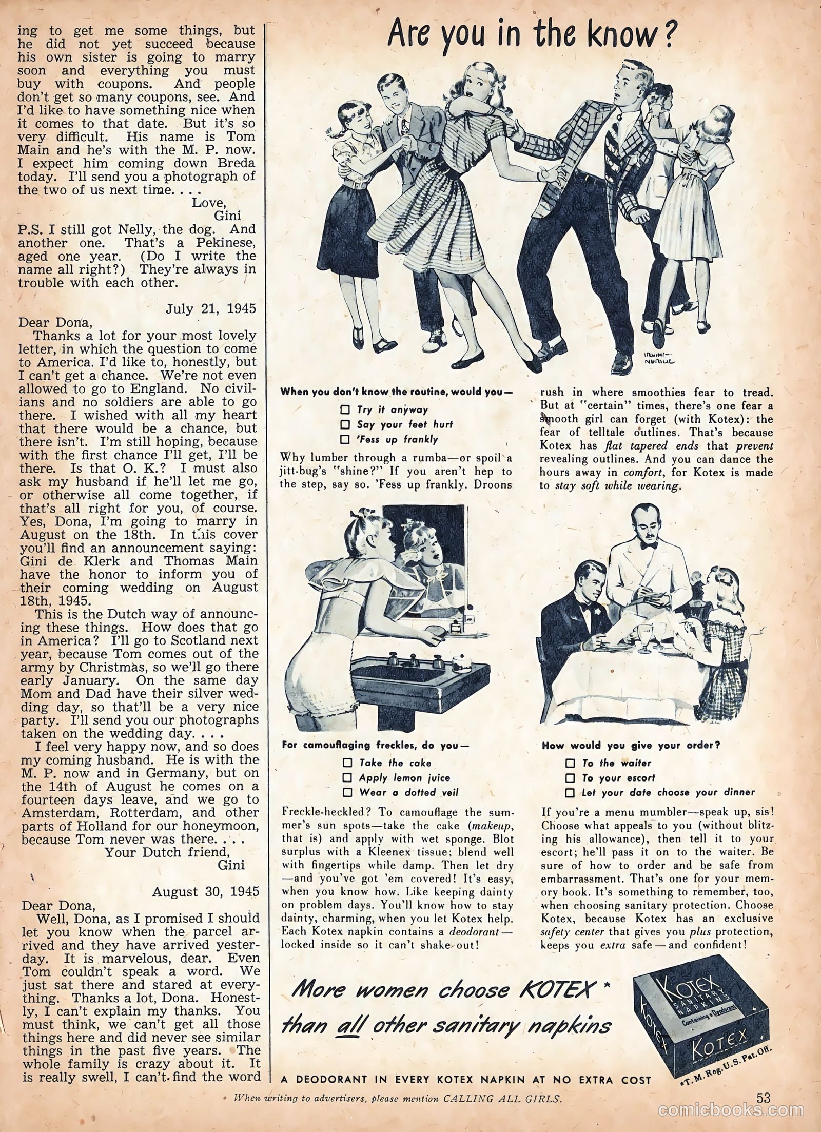 Calling All Girls #54 — page 54 of 85