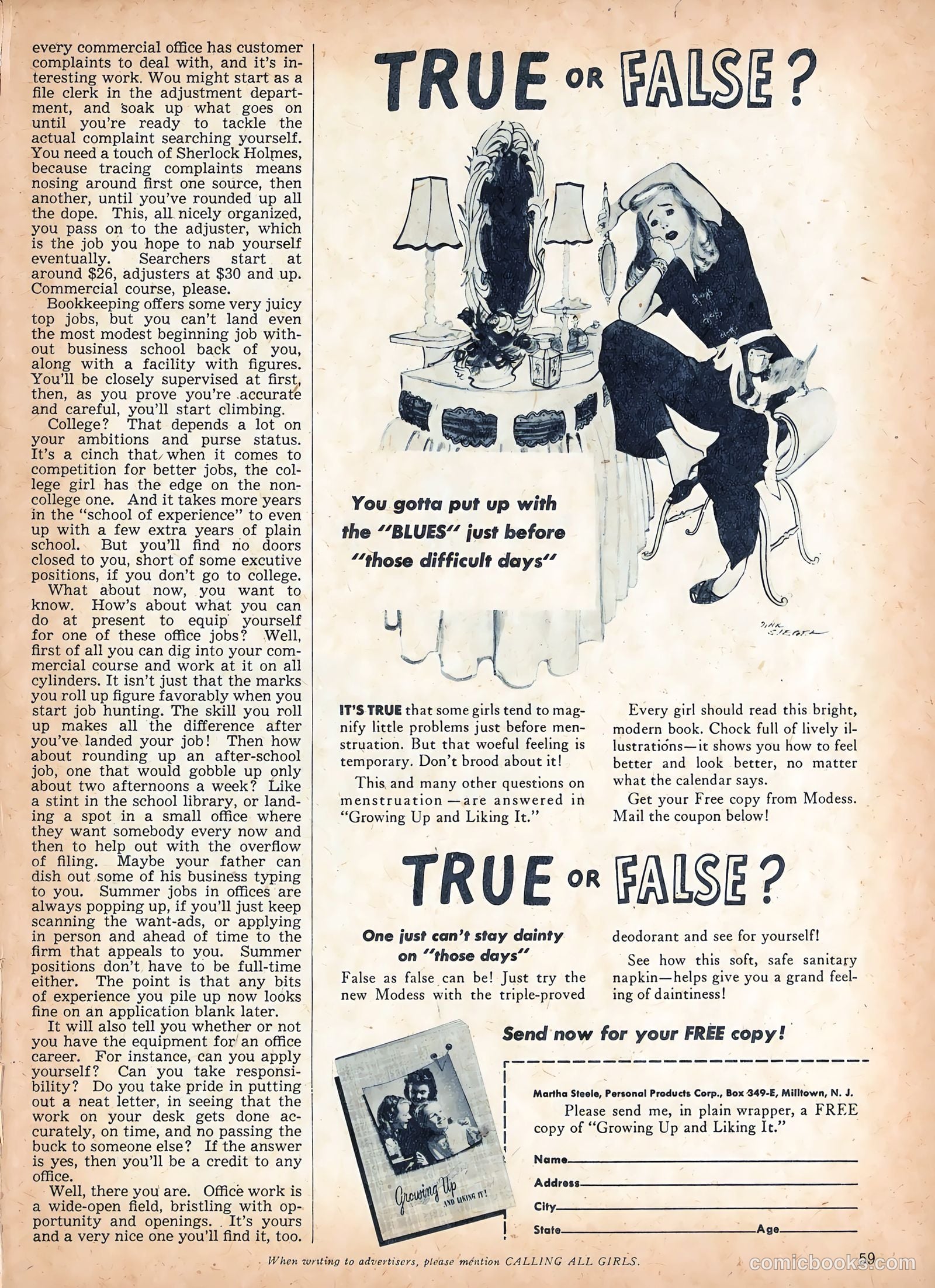 Calling All Girls #54 — page 60 of 85