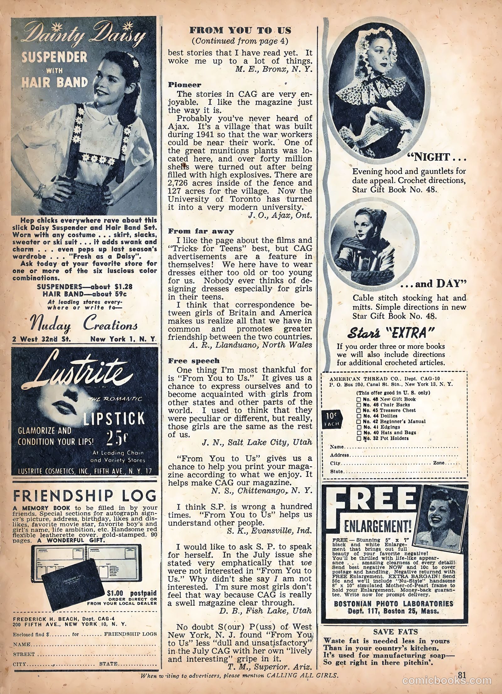Calling All Girls #54 — page 82 of 85