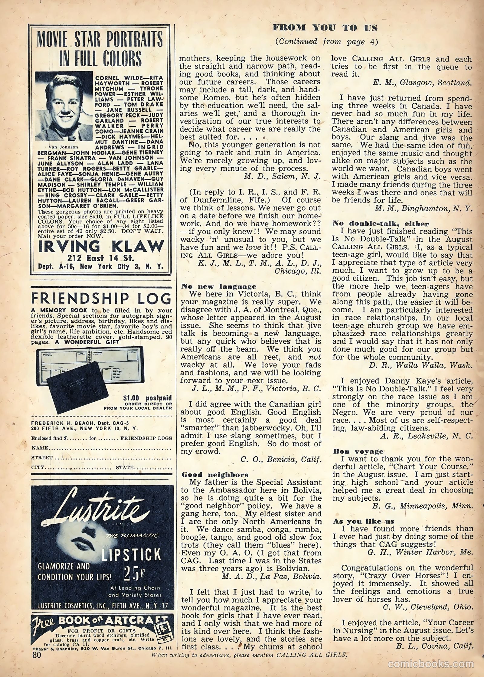 Calling All Girls #55 — page 86 of 90