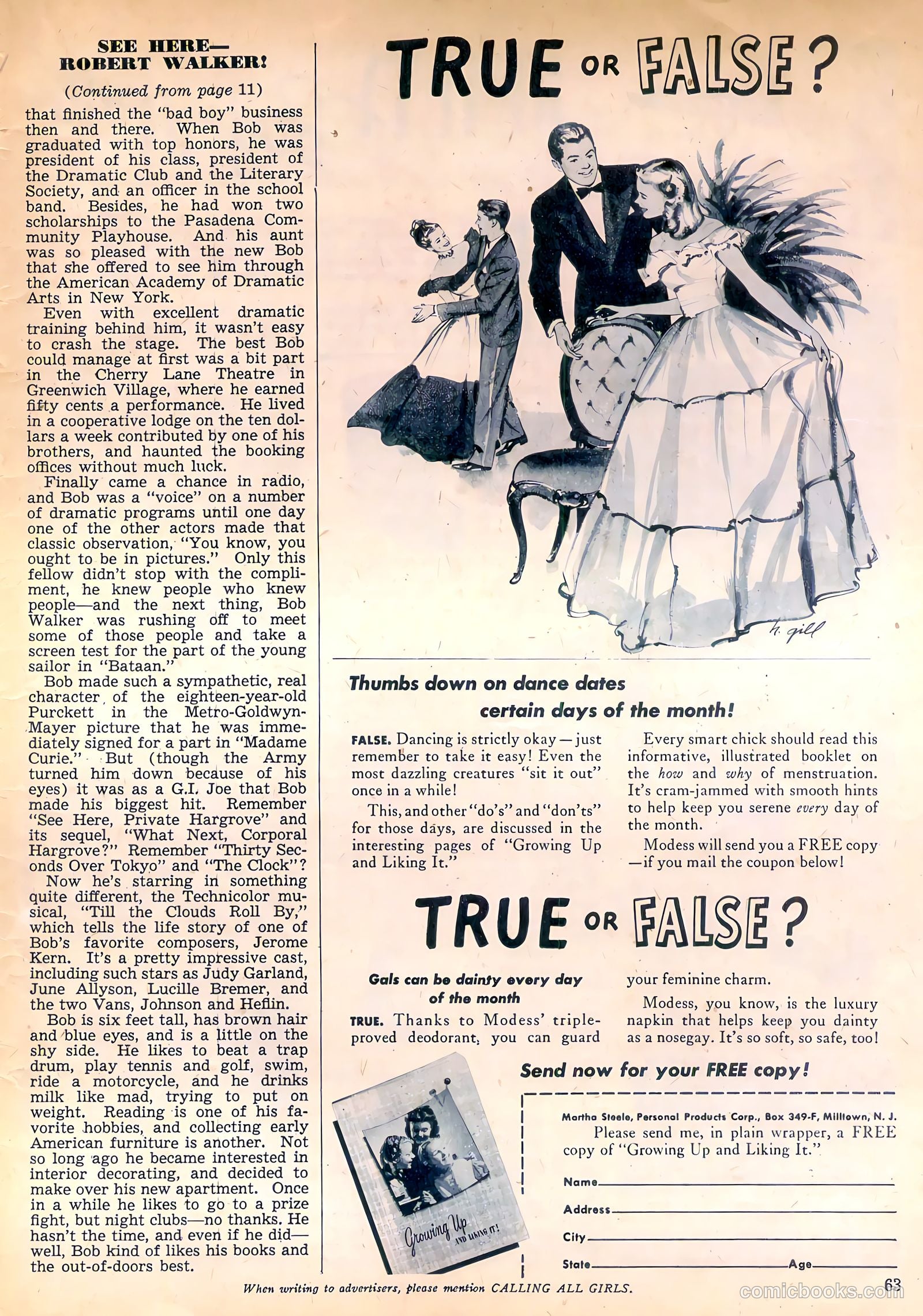Calling All Girls #57 — page 63 of 68