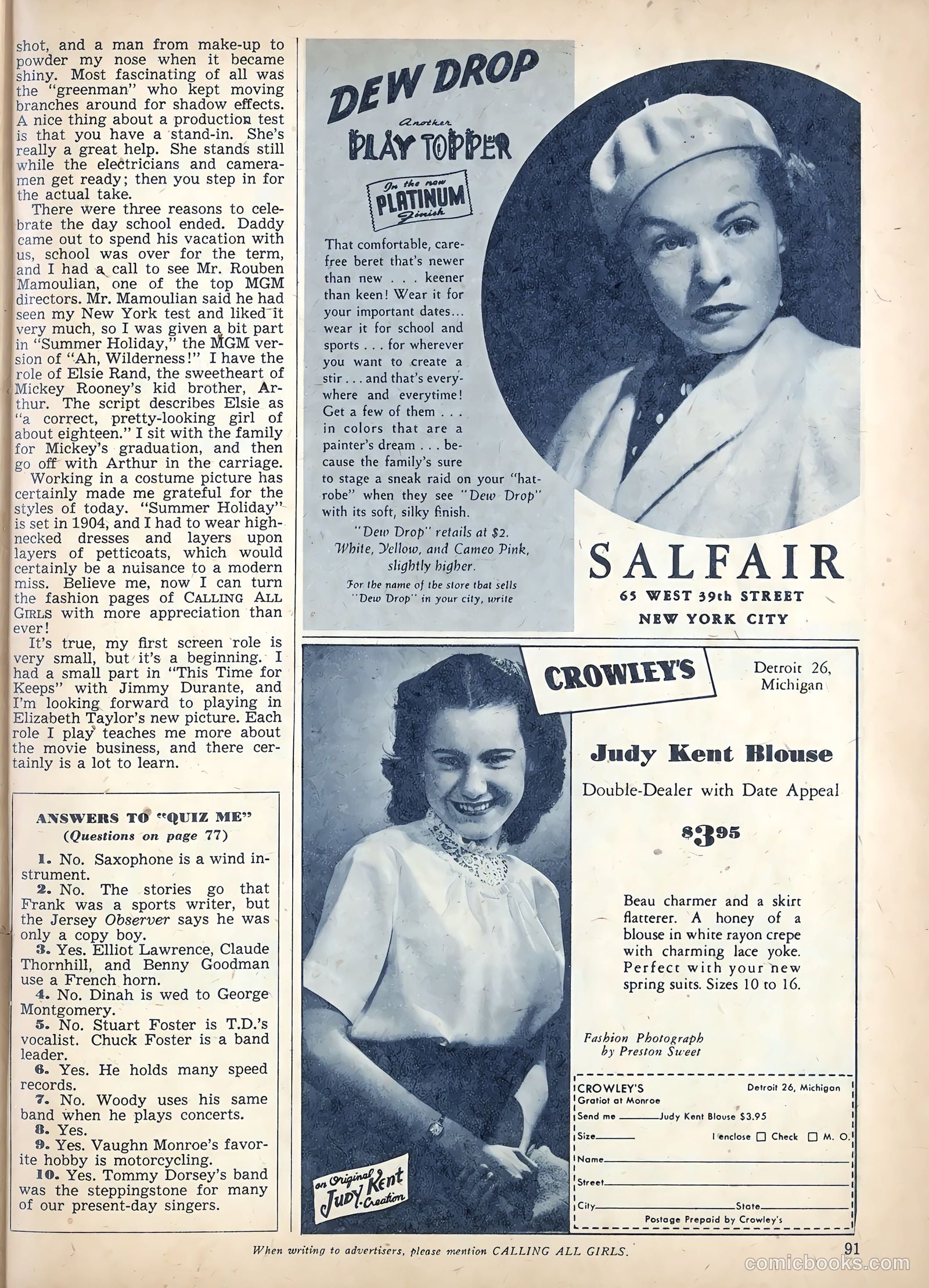 Calling All Girls #59 — page 96 of 105