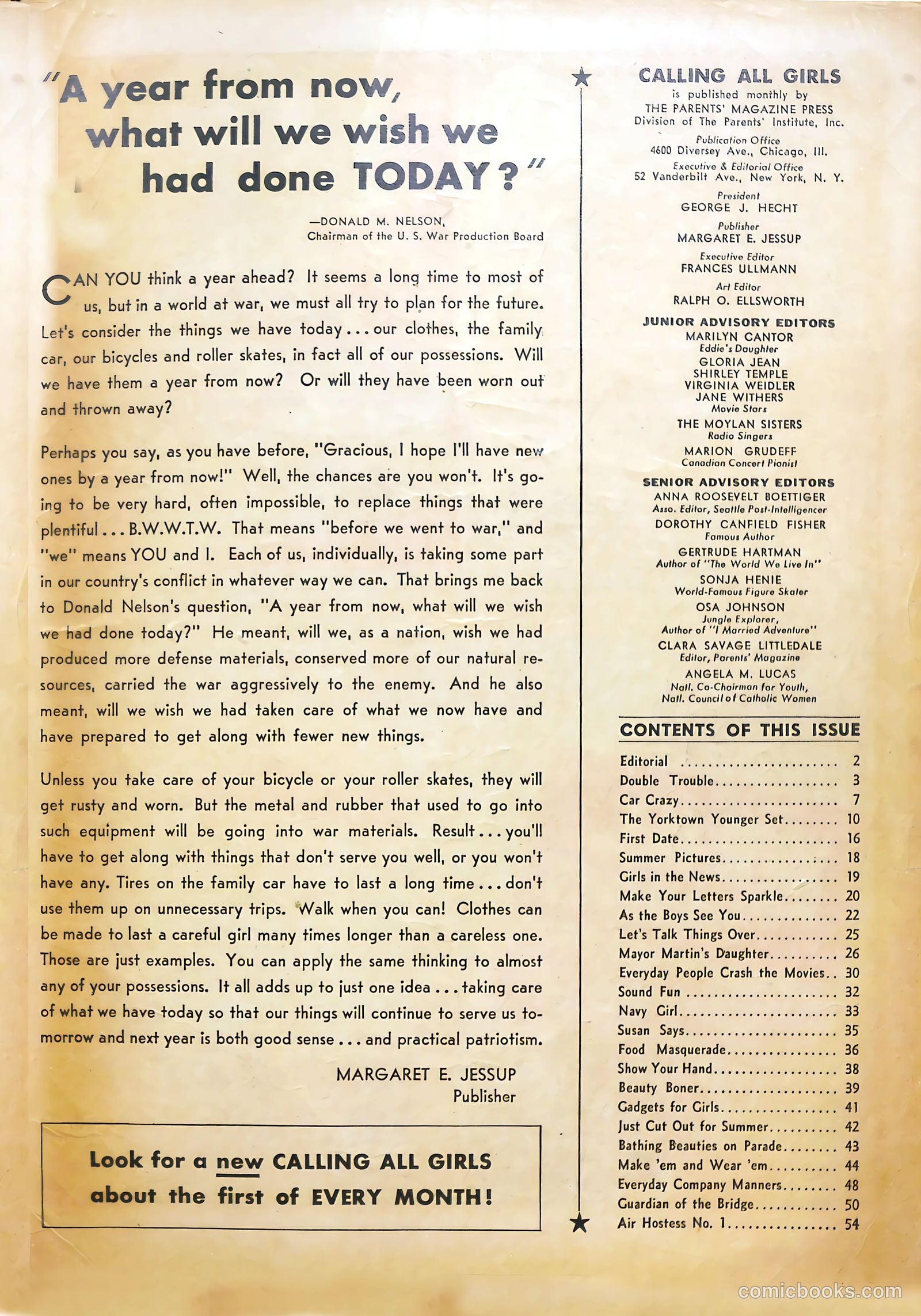 Calling All Girls #7 — page 59 of 60