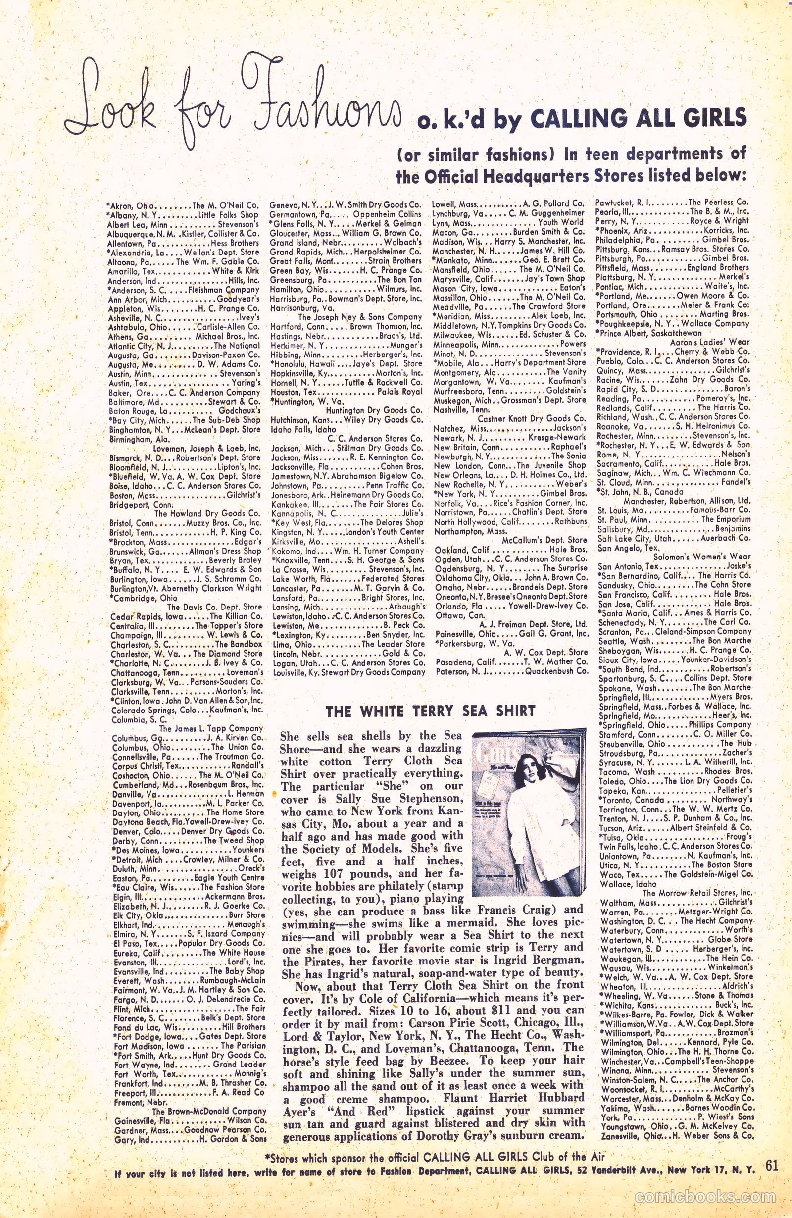 Calling All Girls #74 — page 61 of 76