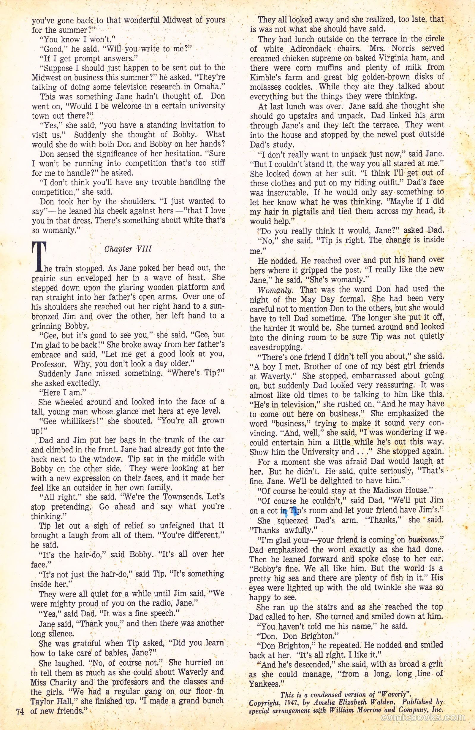 Calling All Girls #74 — page 74 of 76