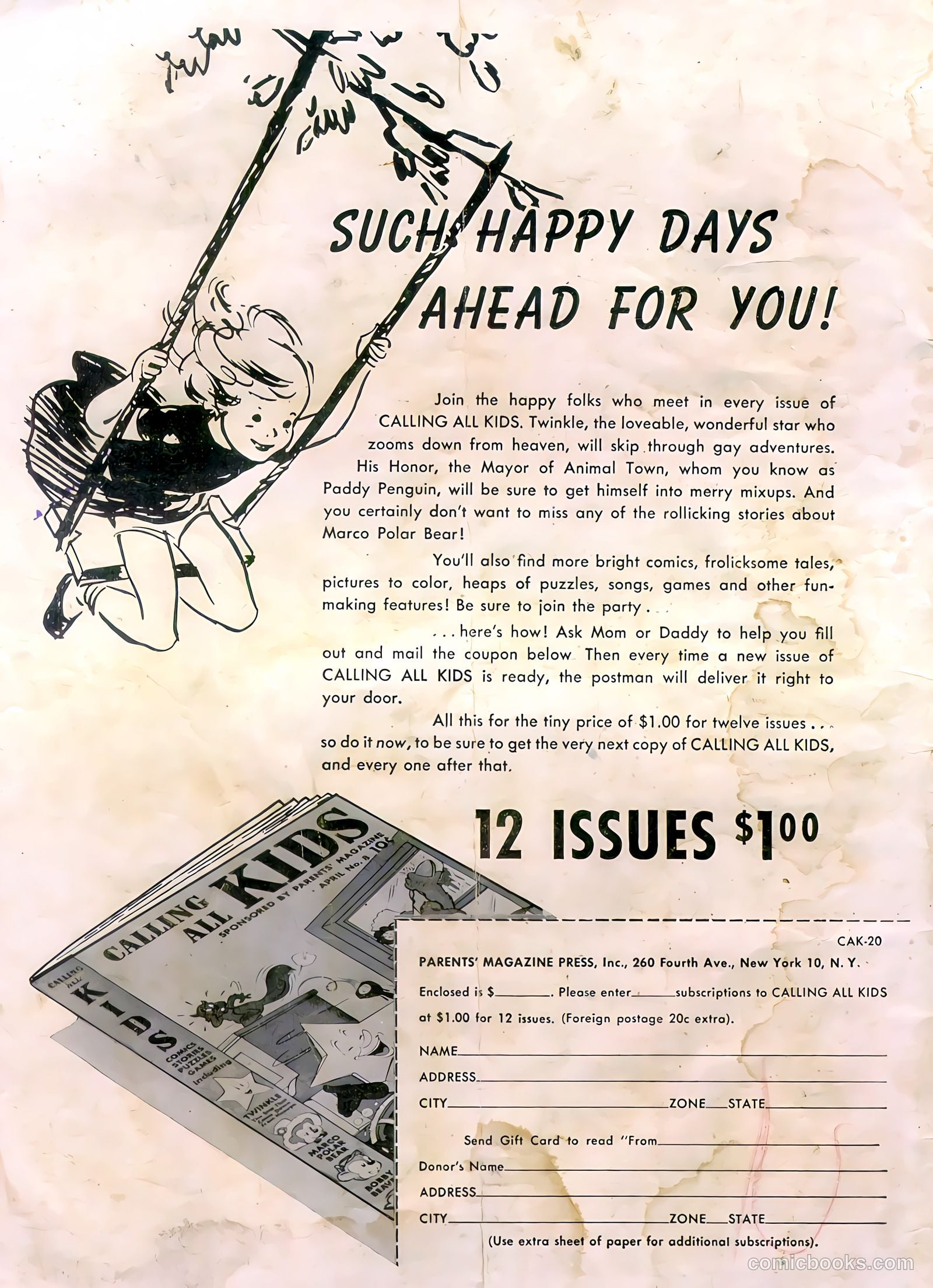 Calling All Kids #20 — page 36 of 36