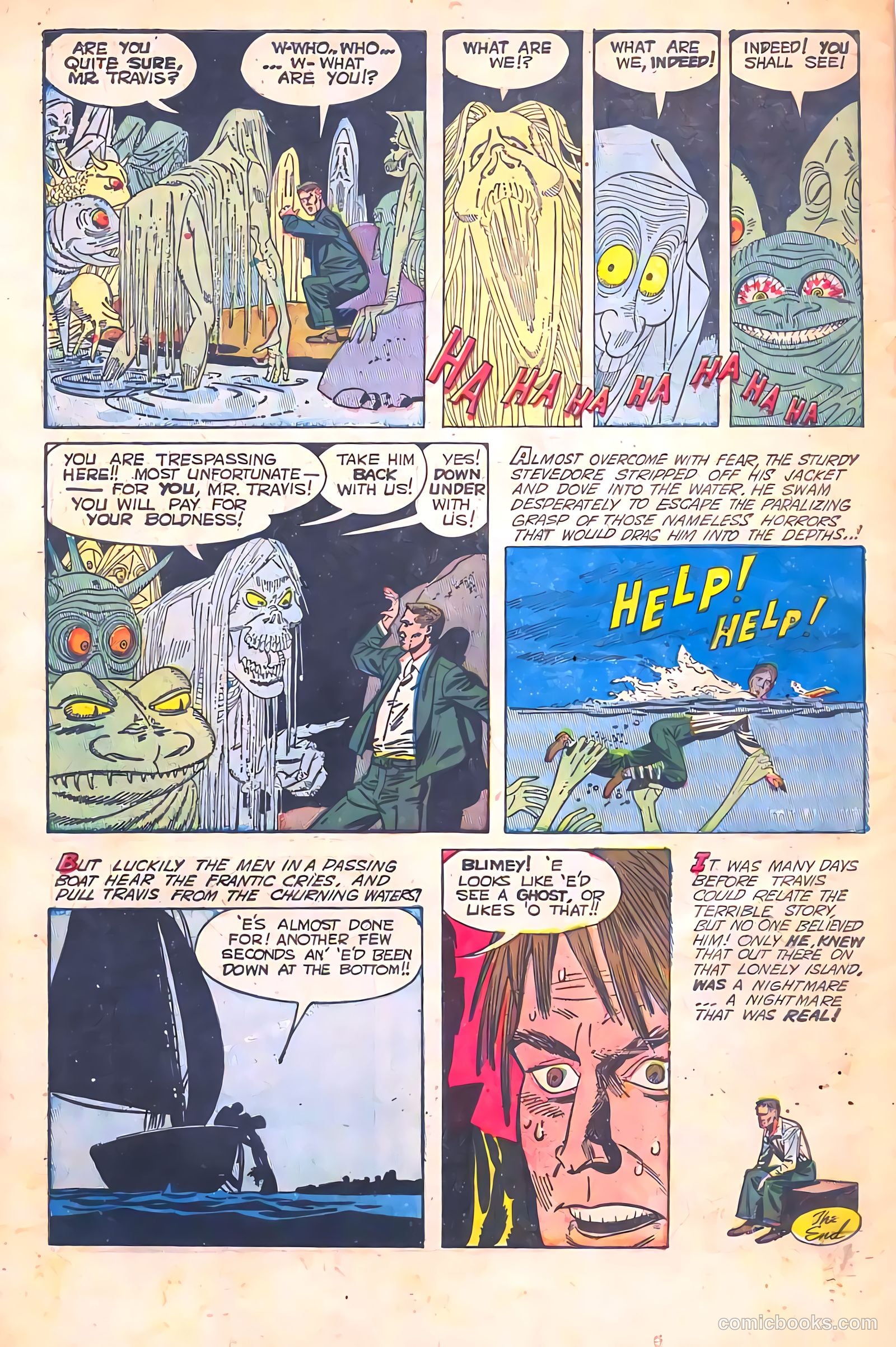 Adventures into Darkness #12 — page 34 of 36