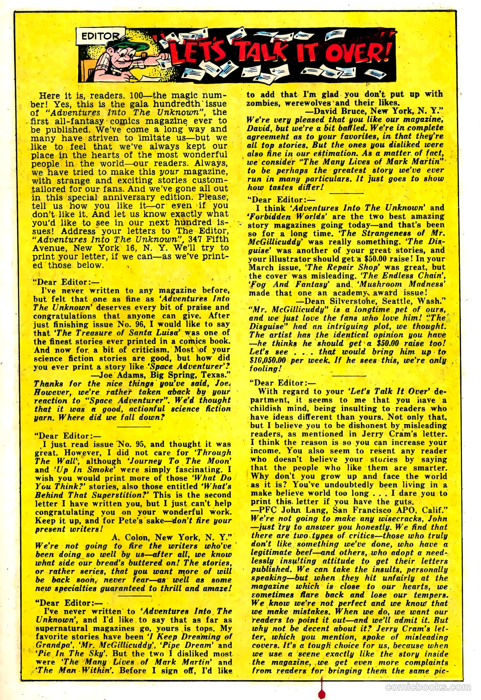 Adventures into the Unknown #100 — page 23 of 36