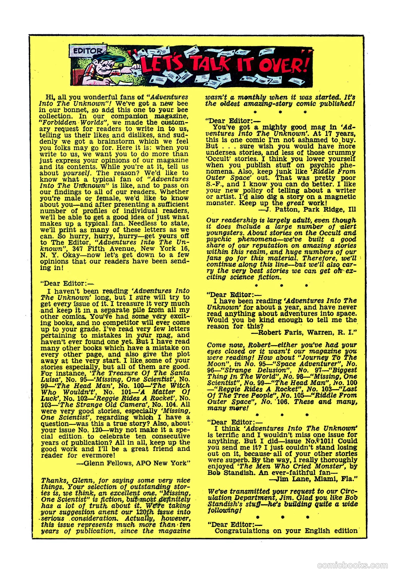 Adventures into the Unknown #111 — page 19 of 36