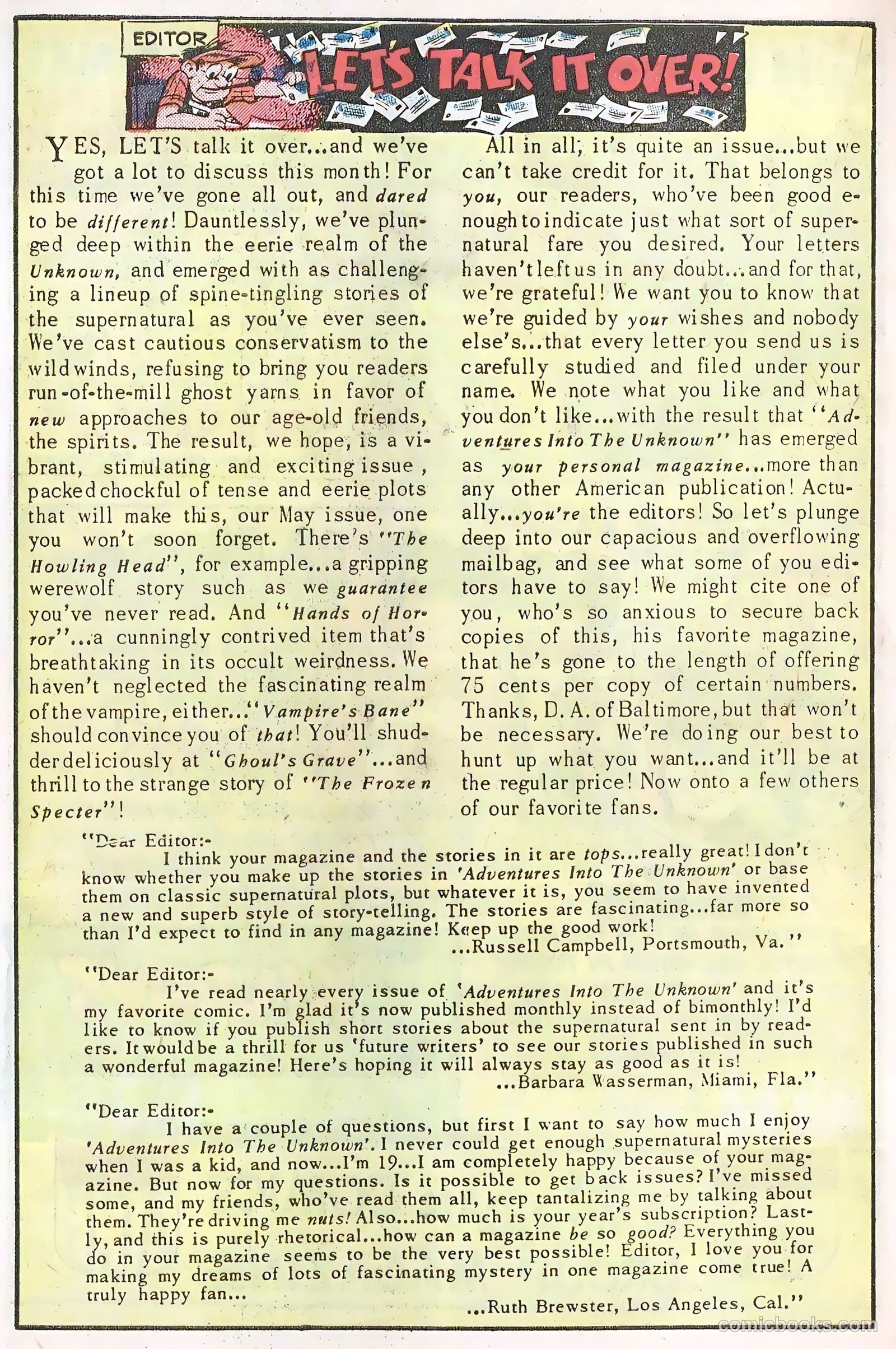 Adventures into the Unknown #19 — page 20 of 52