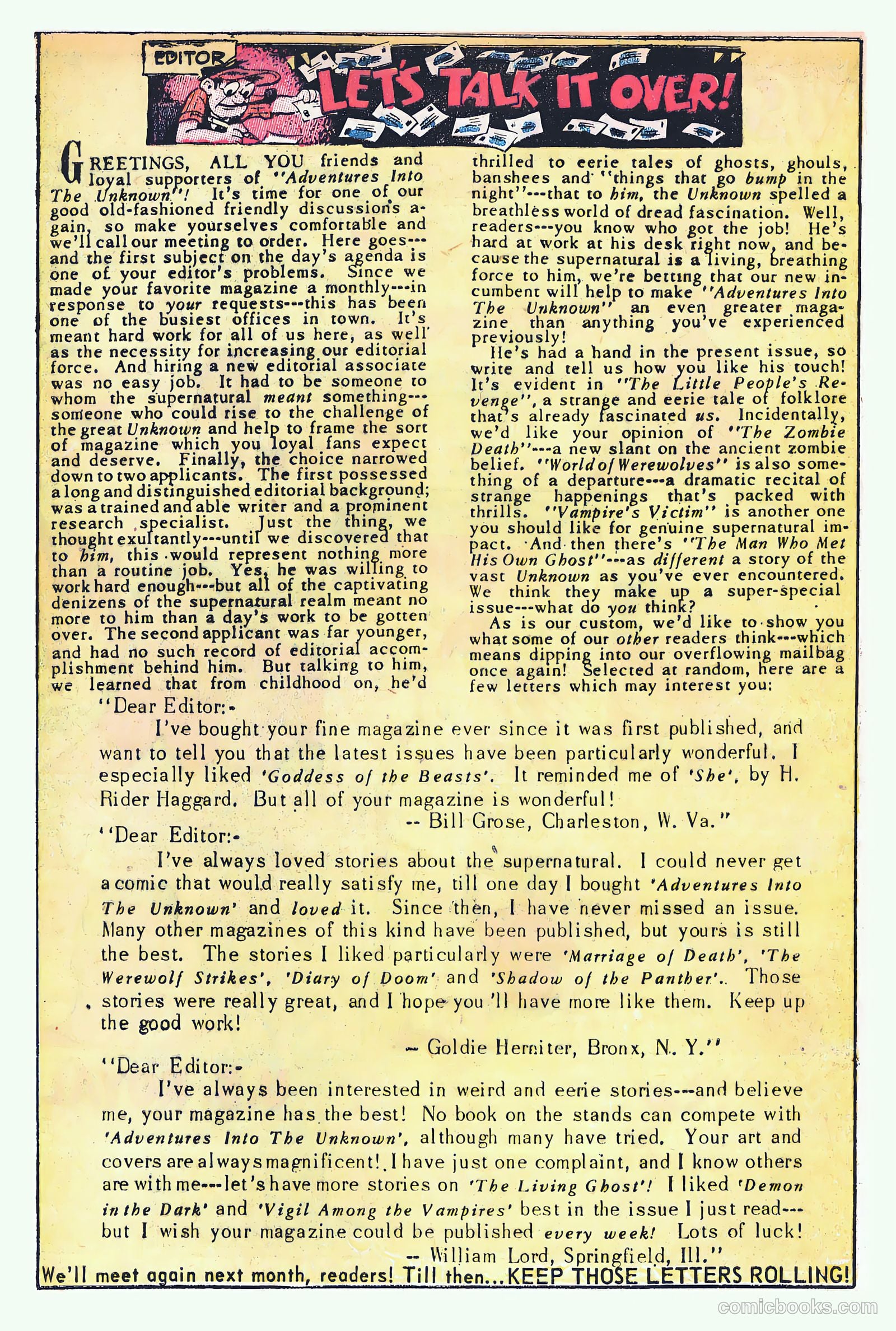 Adventures into the Unknown #20 — page 22 of 52
