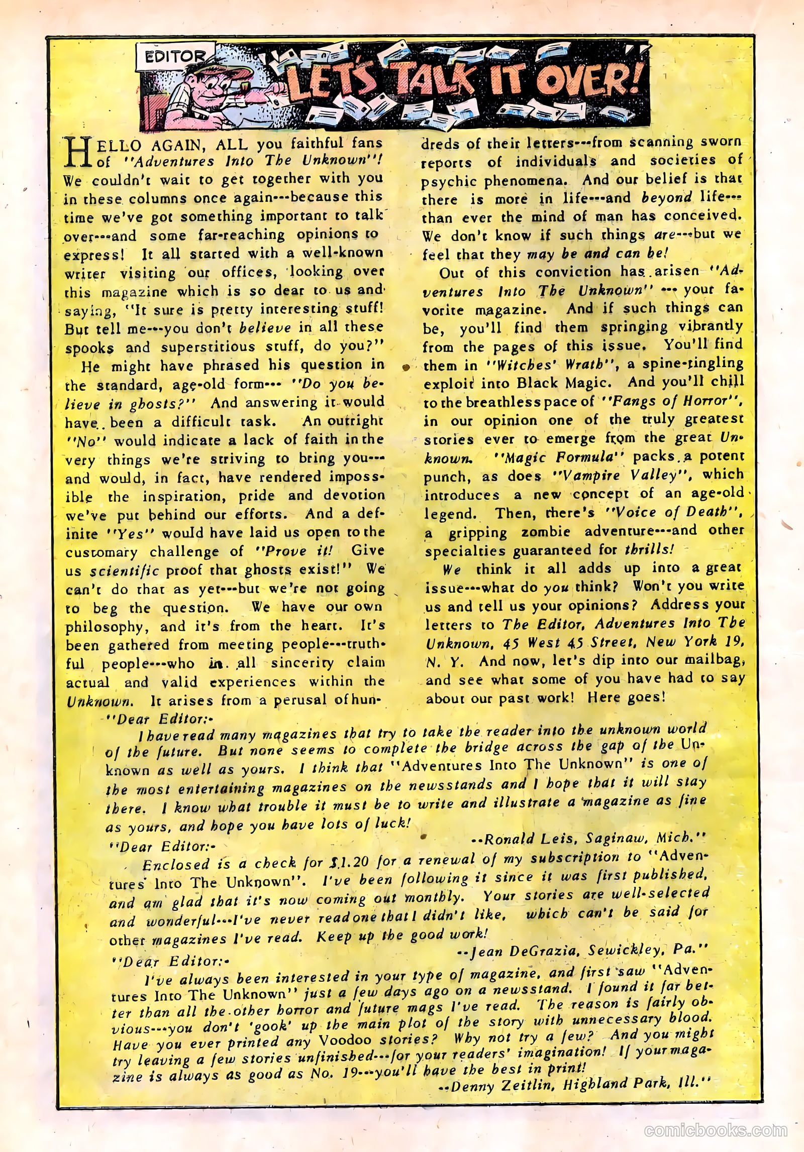 Adventures into the Unknown #22 — page 22 of 52