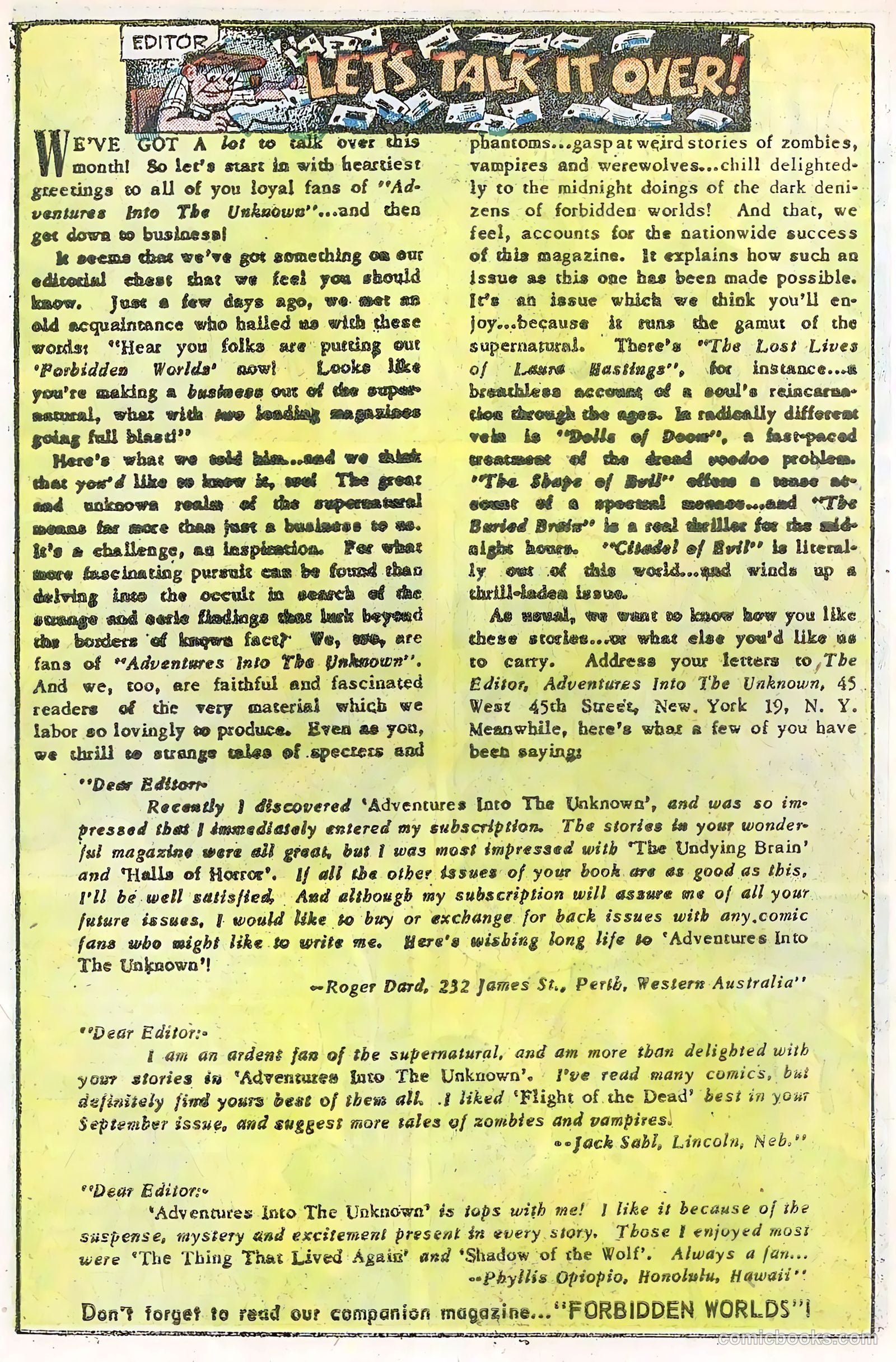 Adventures into the Unknown #27 — page 20 of 52