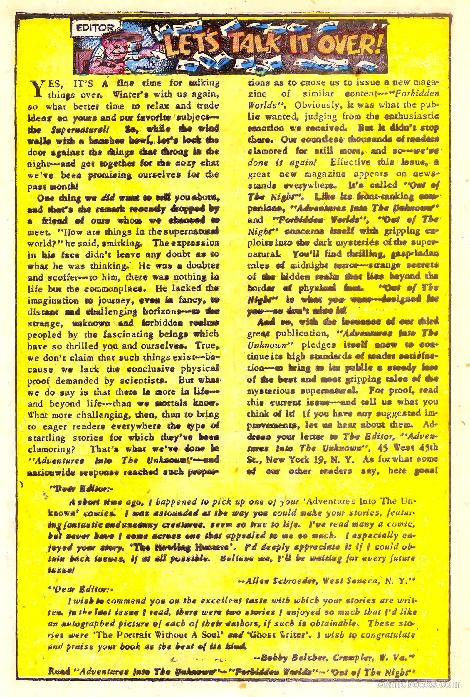Adventures into the Unknown #28 — page 20 of 52